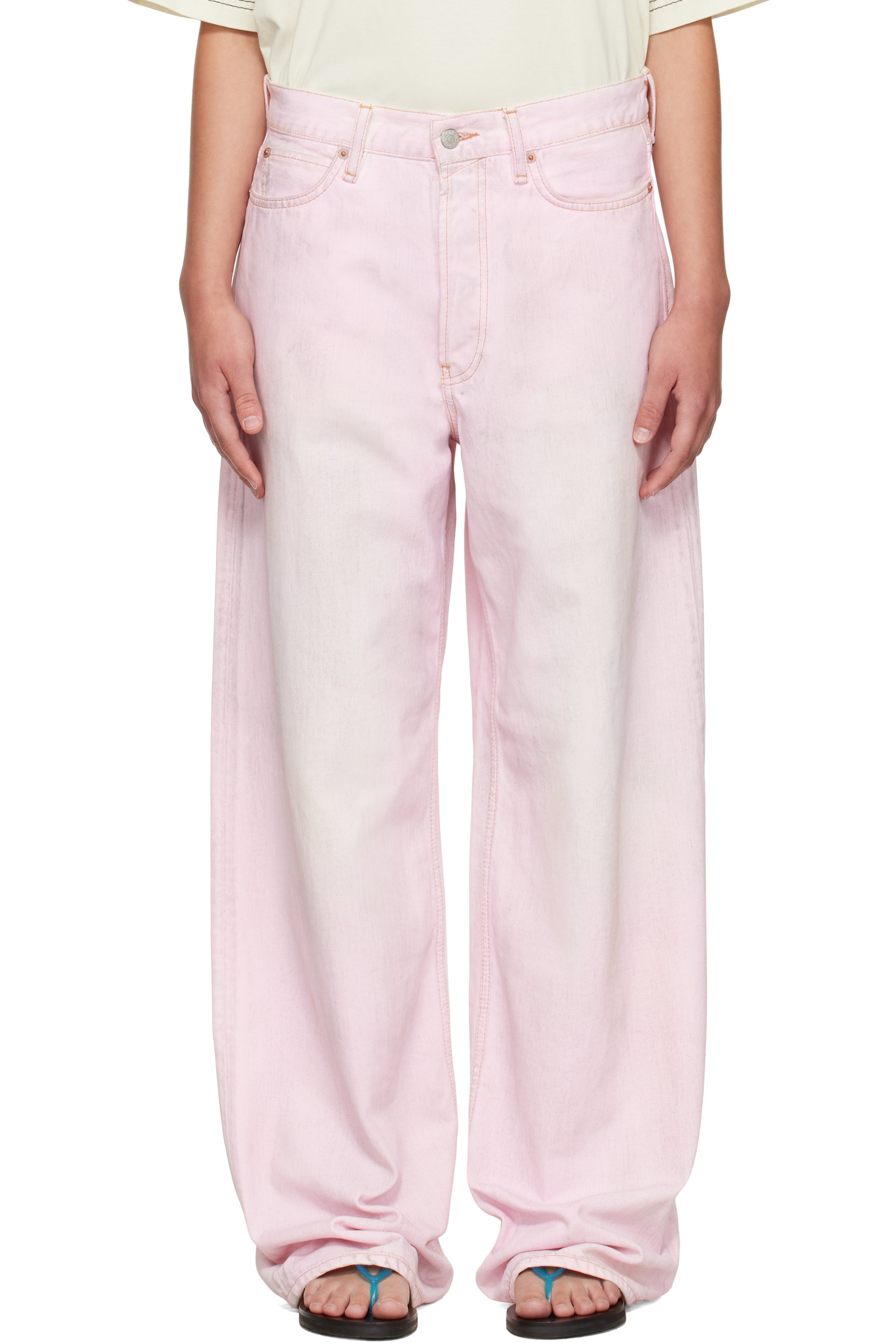 Acne Studios - Pink Loose Fit 1981 Jeans