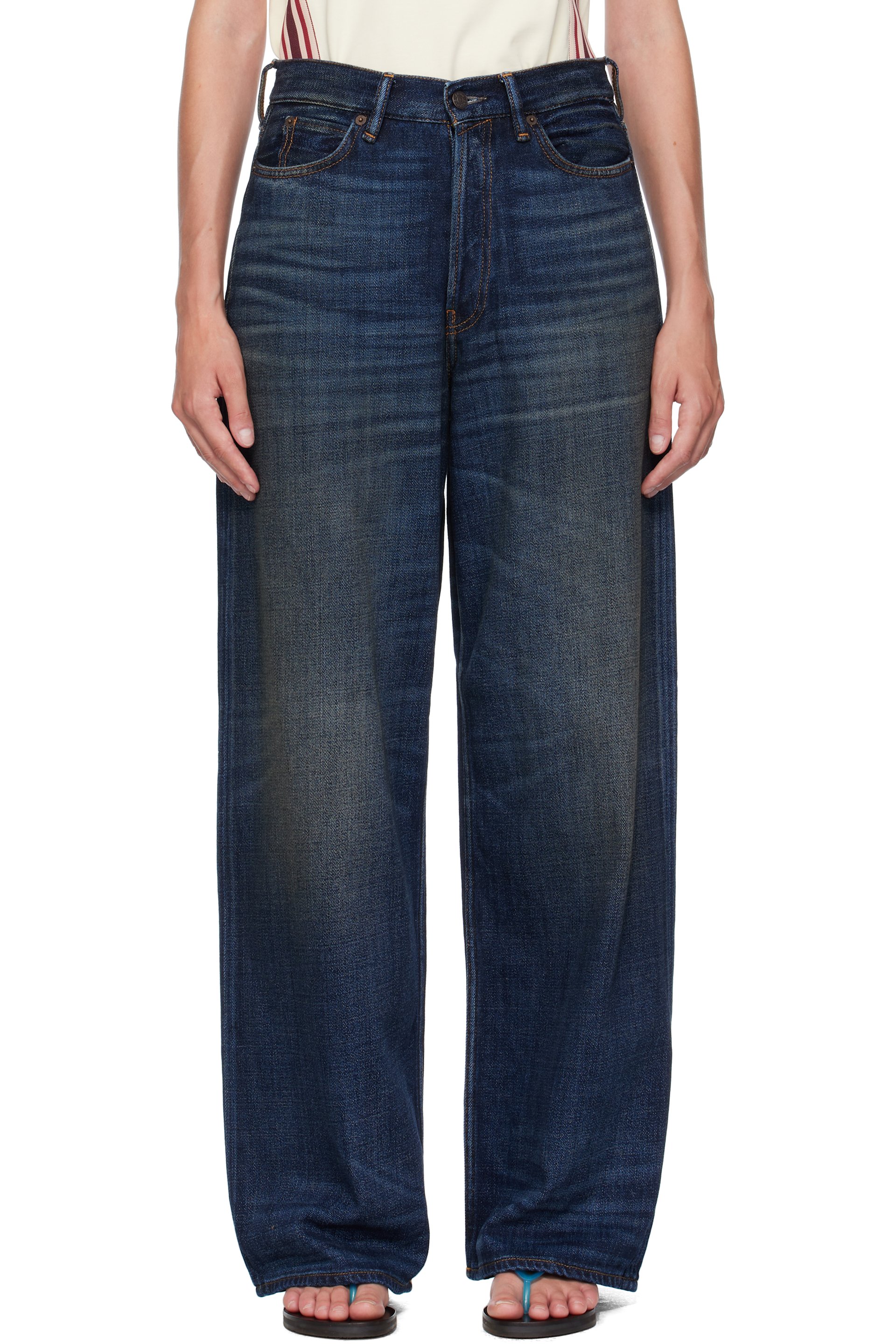 Acne Studios - Navy Loose Fit 1981 Jeans