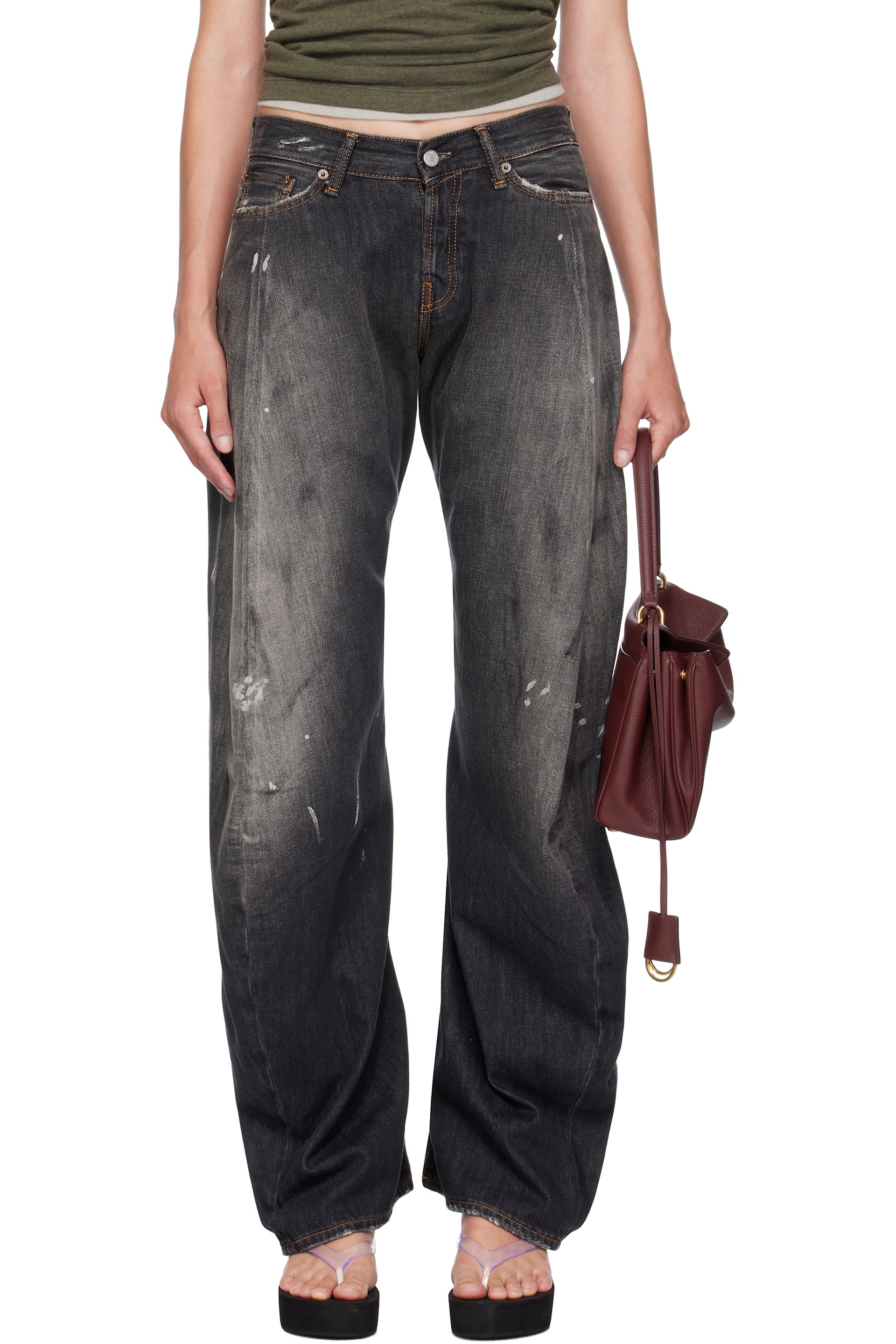 Acne Studios - Jean décontracté 2006F noir