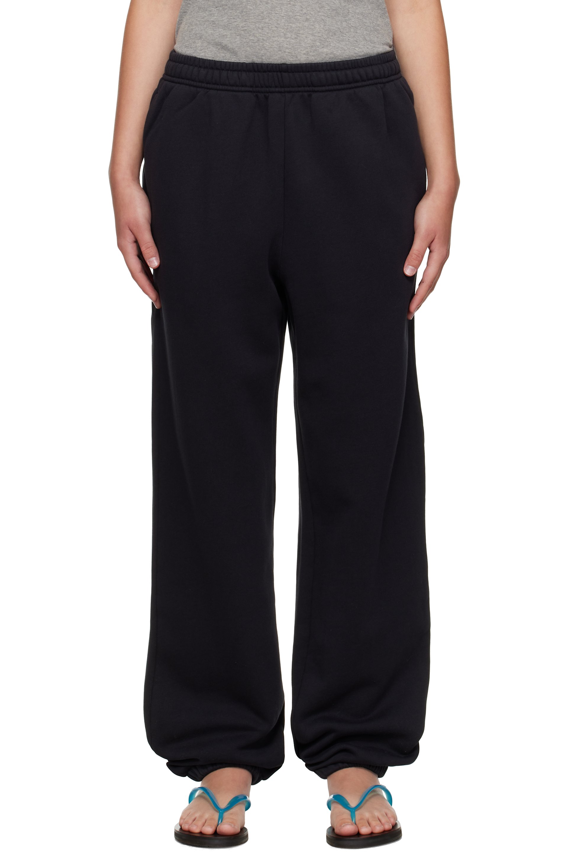 Acne Studios - Pantalon de survêtement noir en molleton