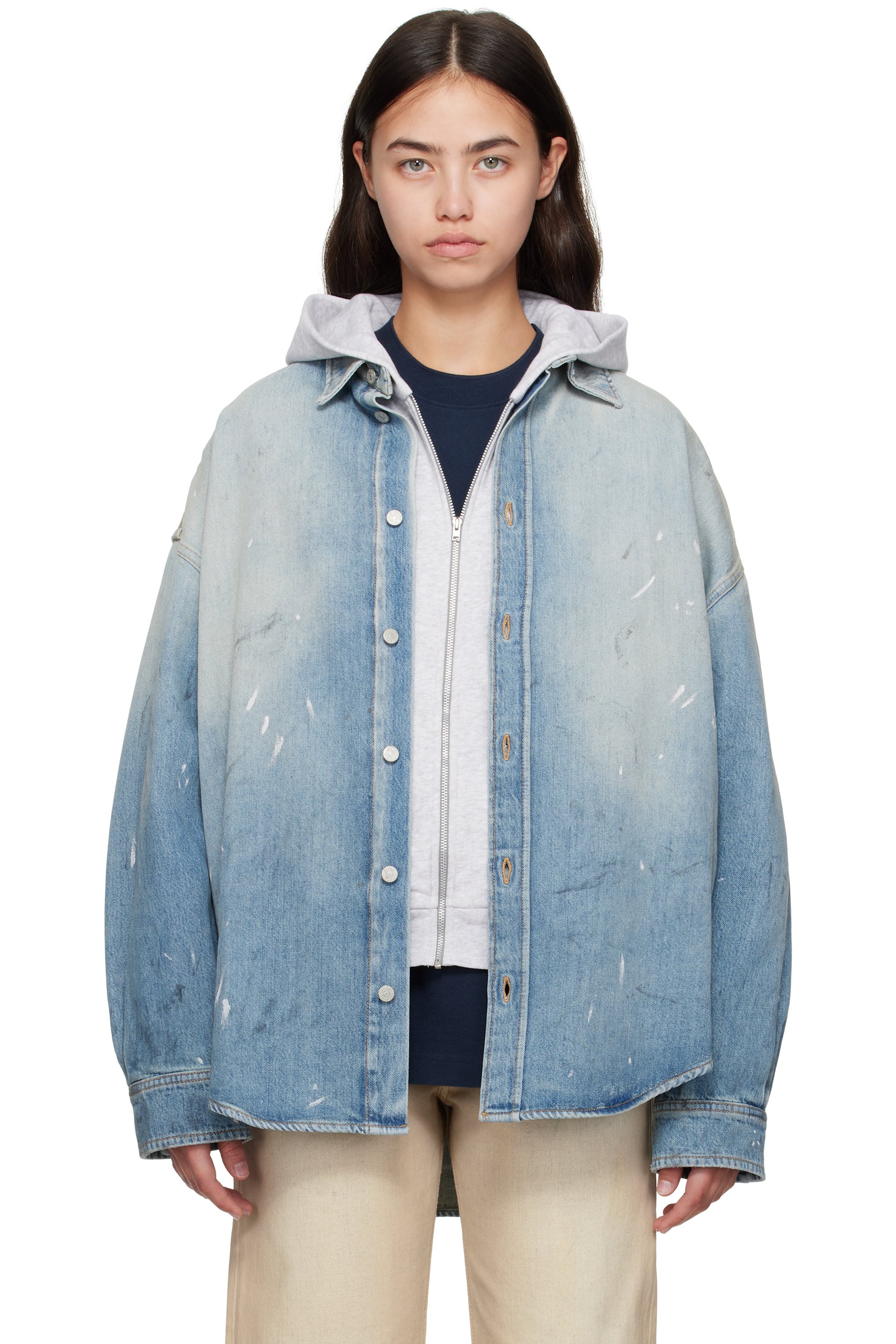 Acne Studios - Chemise bleue en denim à boutons