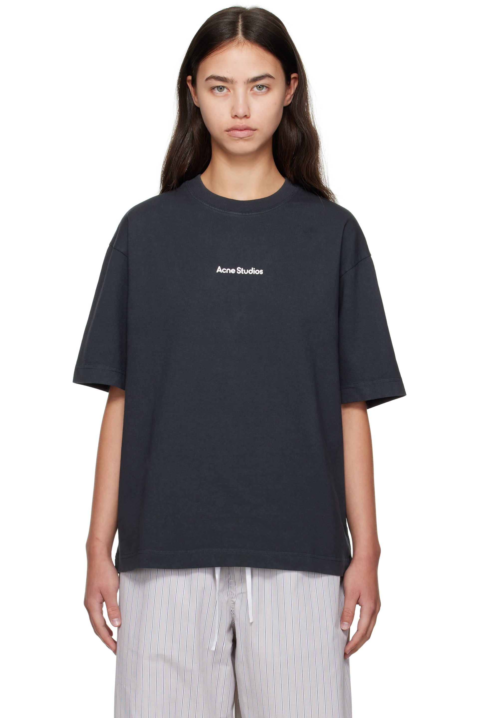 Acne Studios - T-shirt noir à logo