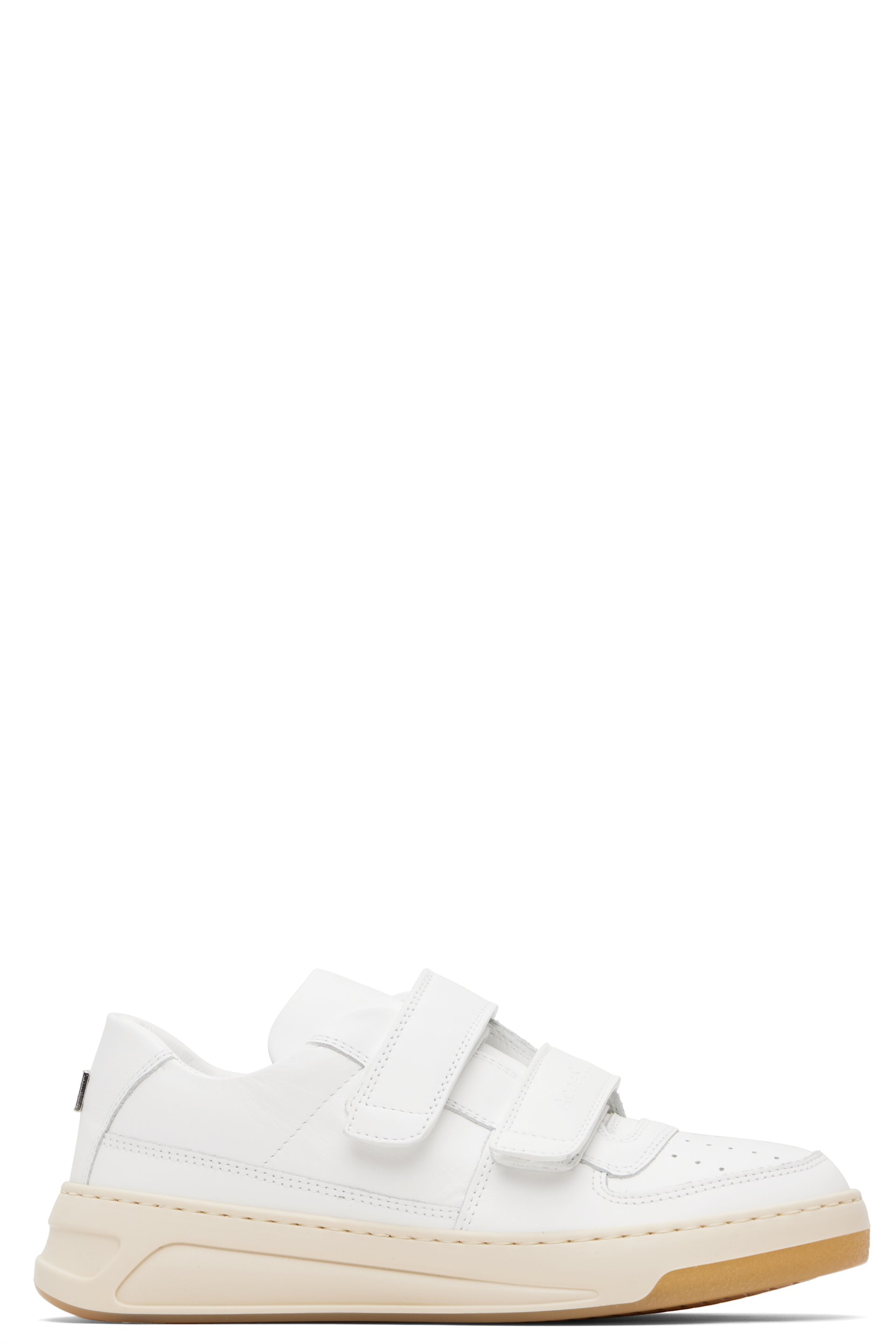 Acne Studios - Baskets blanches à brides à Velcro