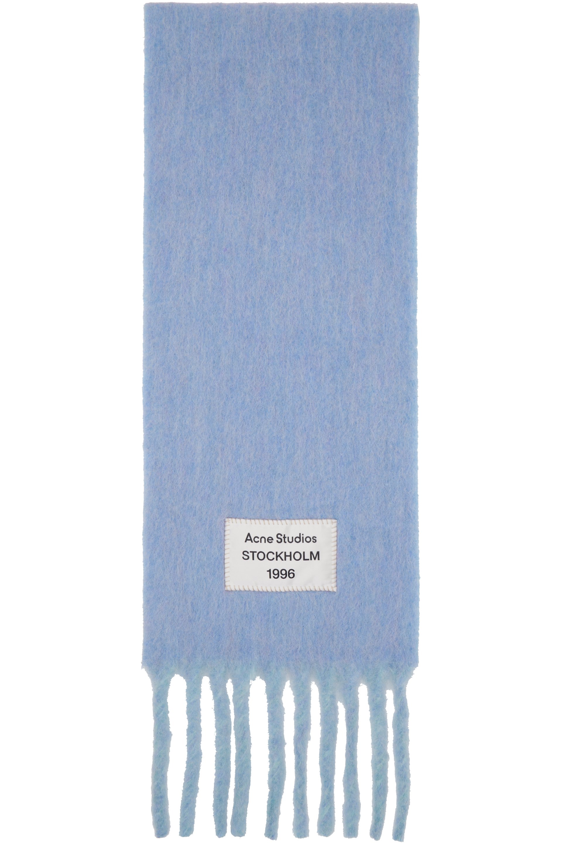 Acne Studios - Écharpe bleue en alpaga