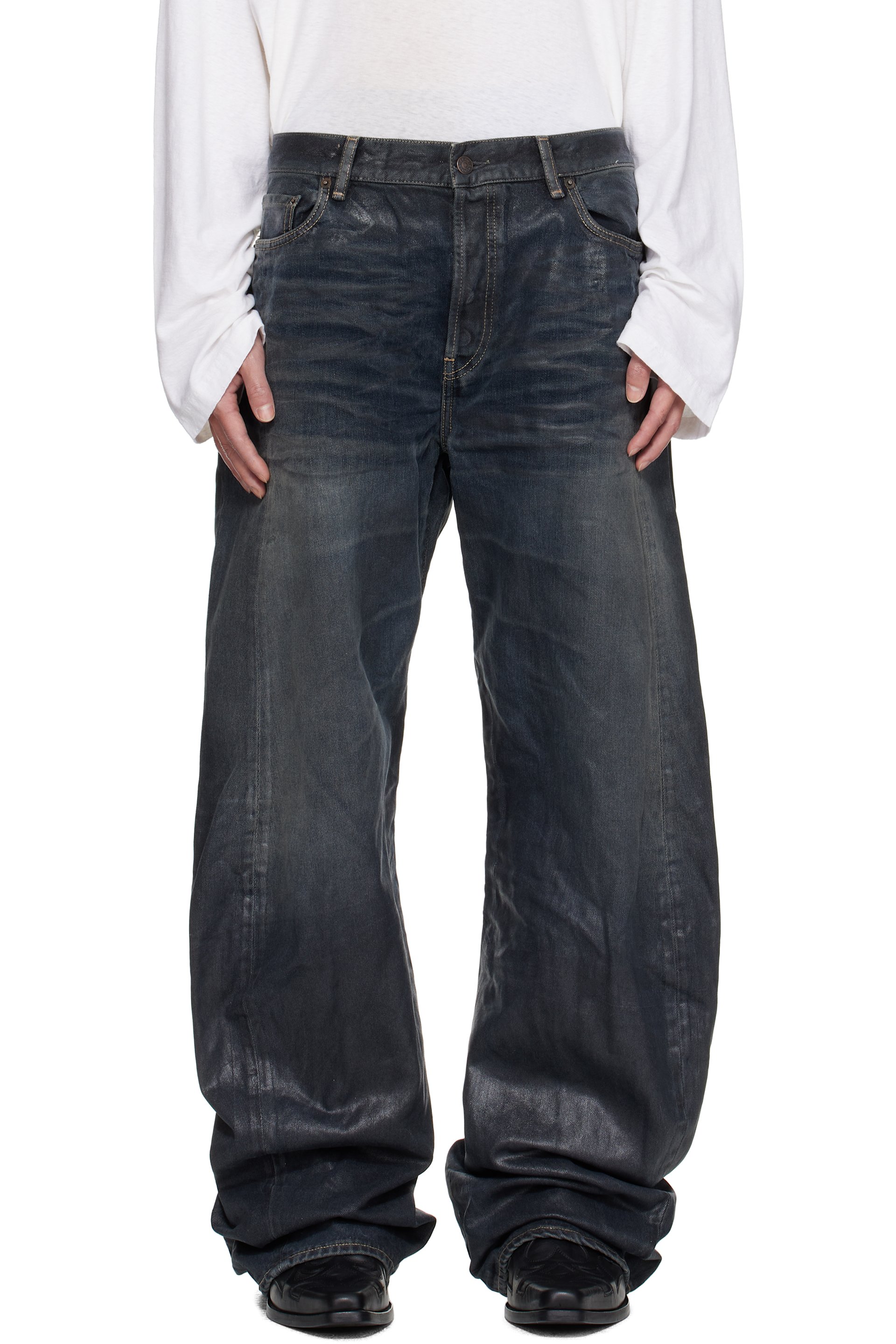 Acne Studios - 黑色 Loose Fit 2006M 牛仔裤