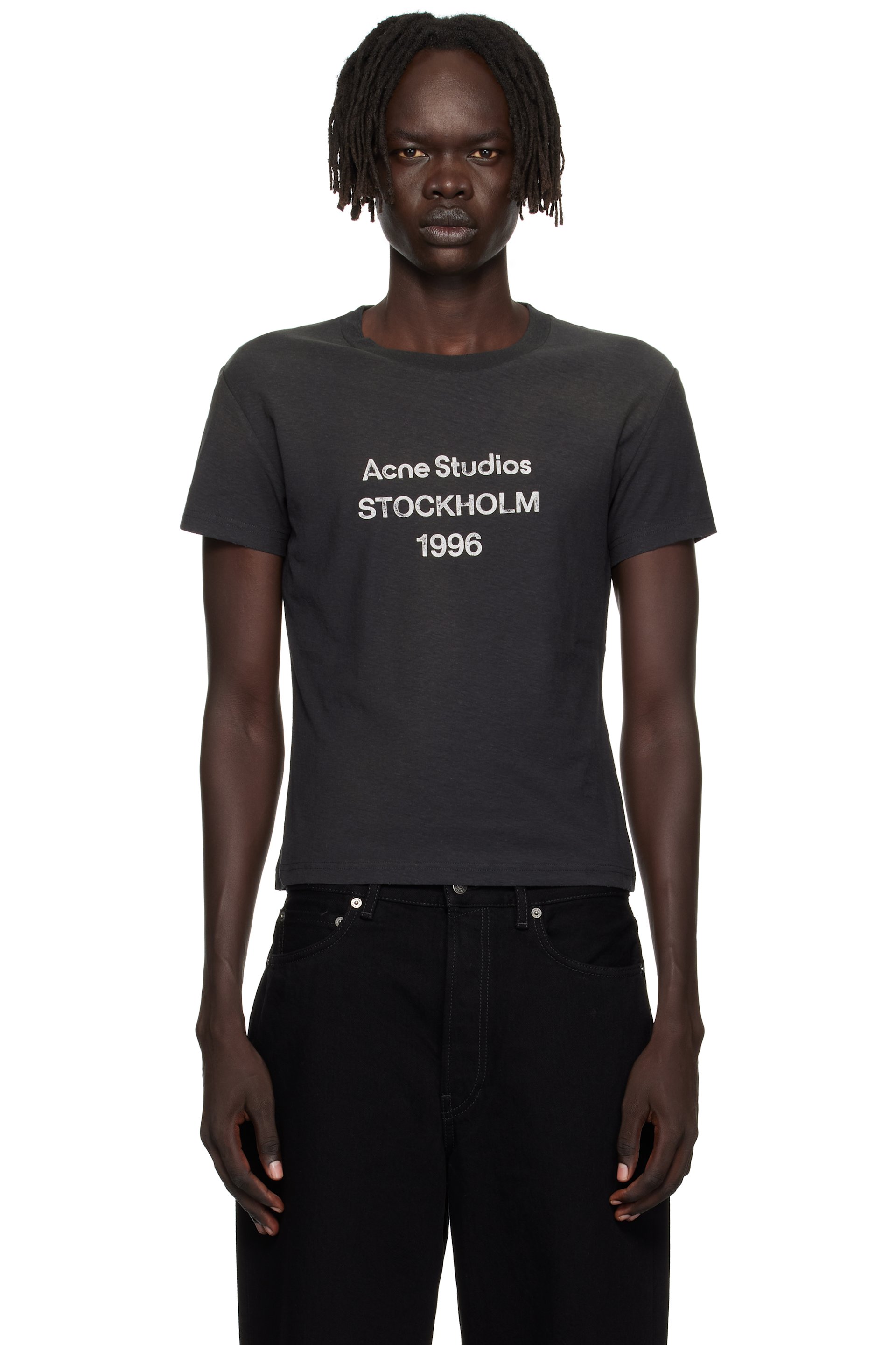 Acne Studios - T-shirt noir à logo