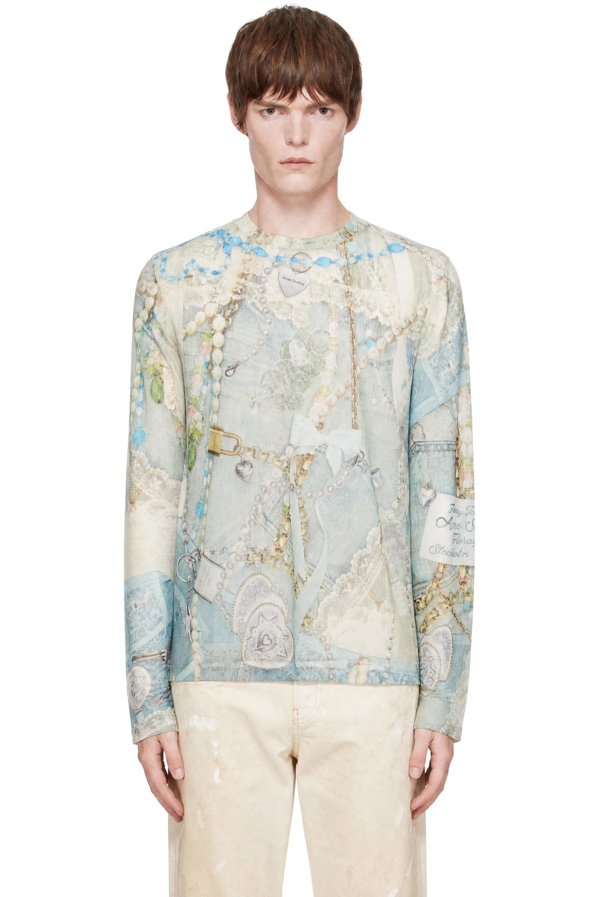 Acne Studios - Multicolor Long Sleeve Print T-shirt