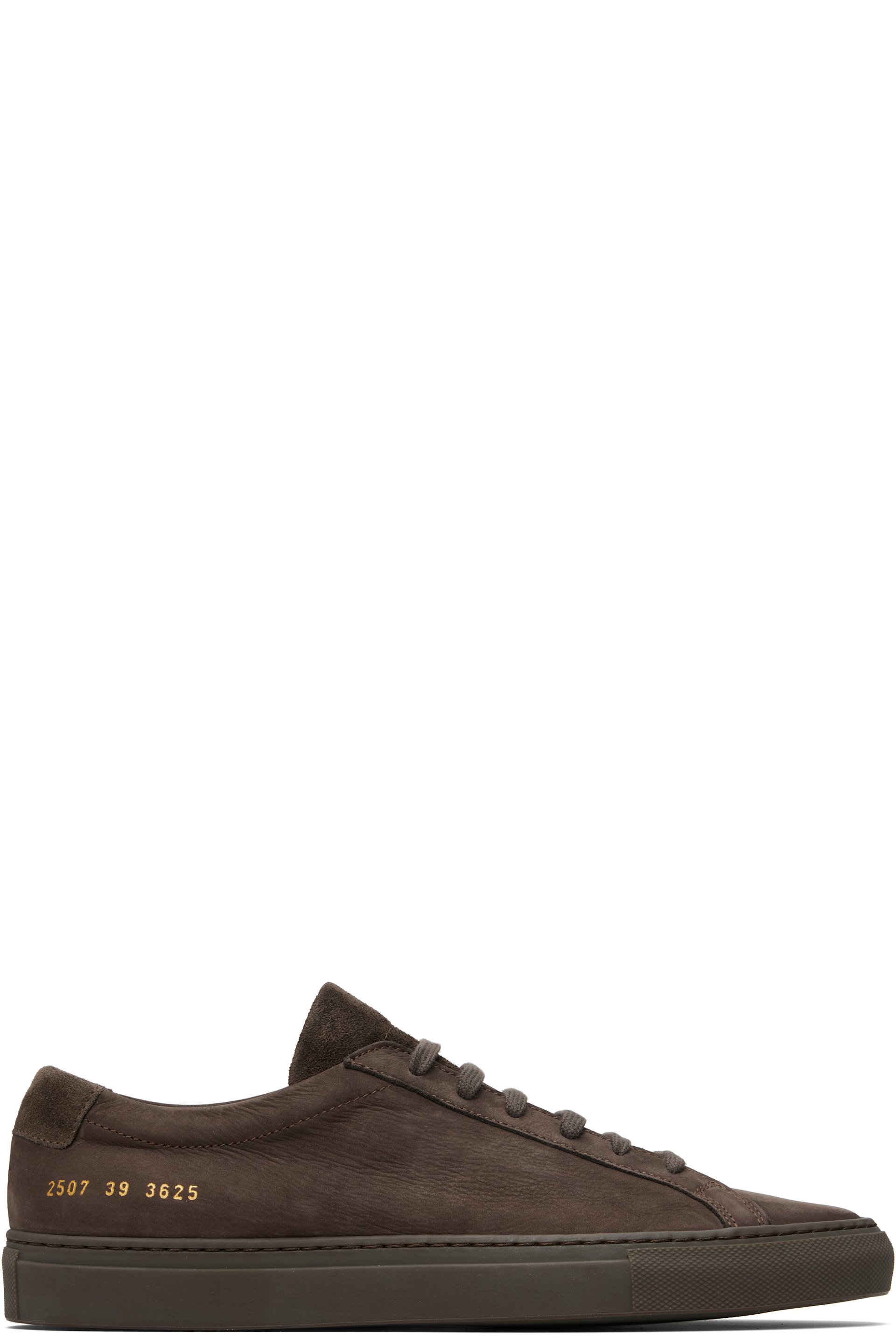 Common Projects - Brown Nubuck Achilles Sneakers