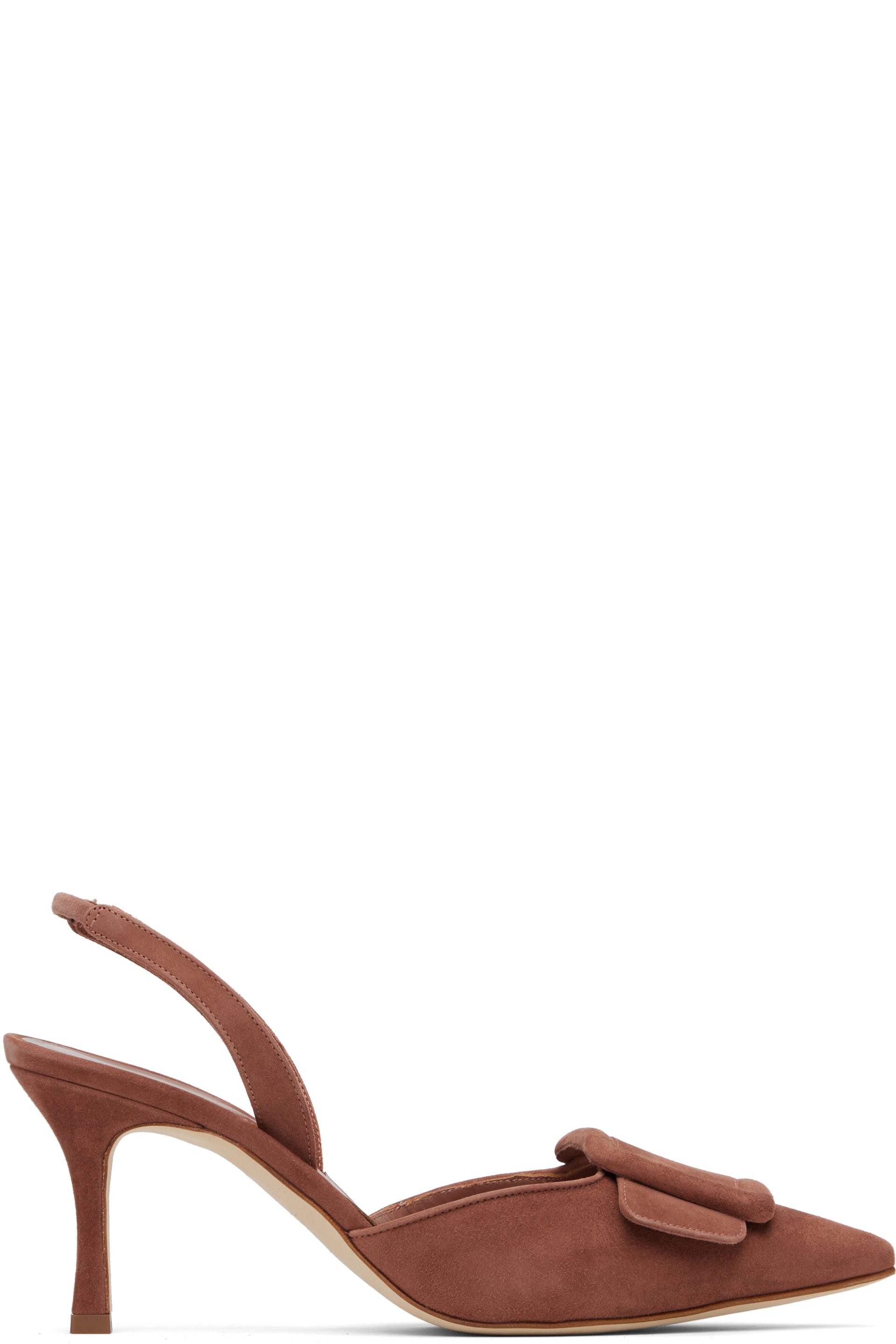 Manolo Blahnik - Brown Maysli Heels
