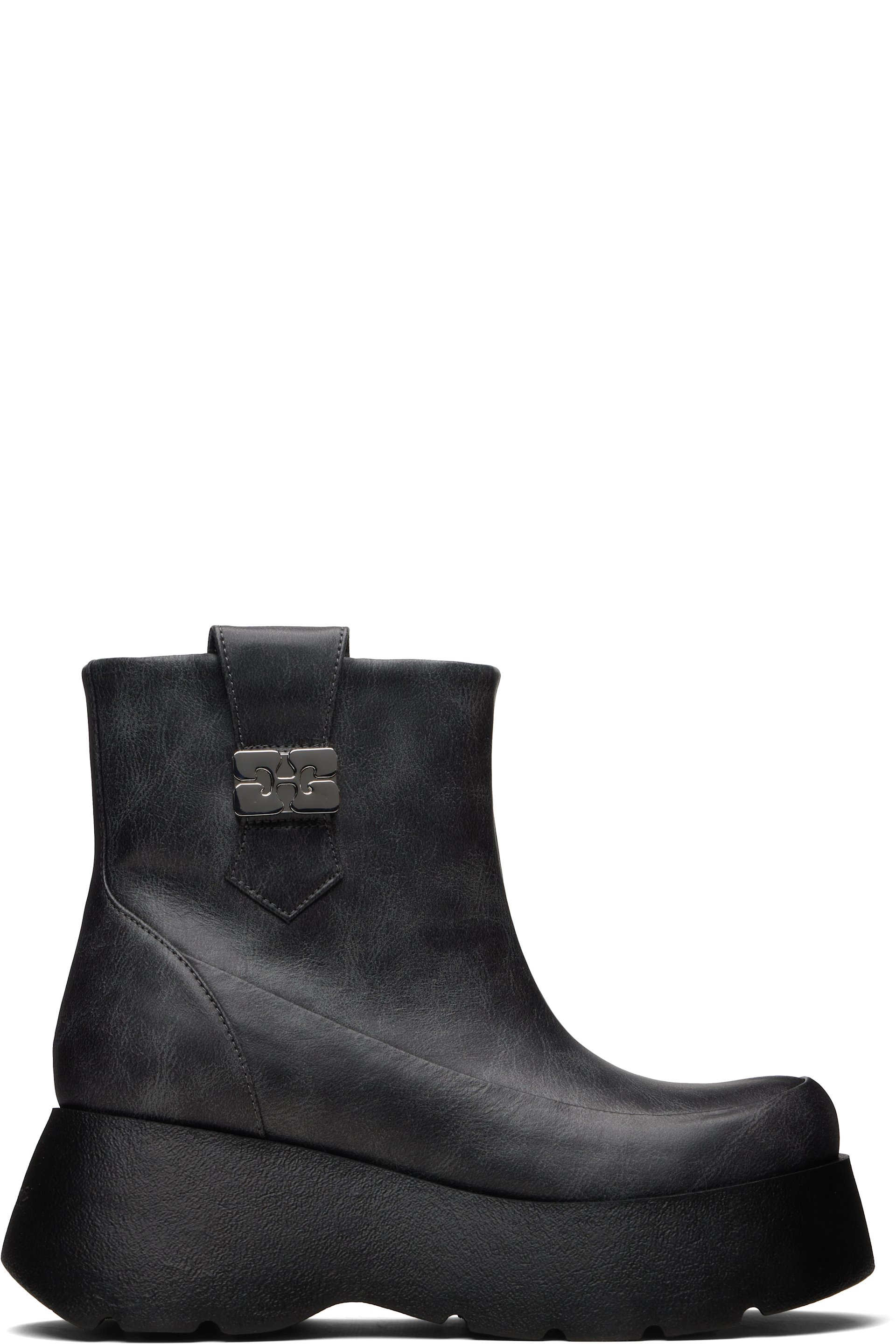 GANNI - Bottines Kat grises