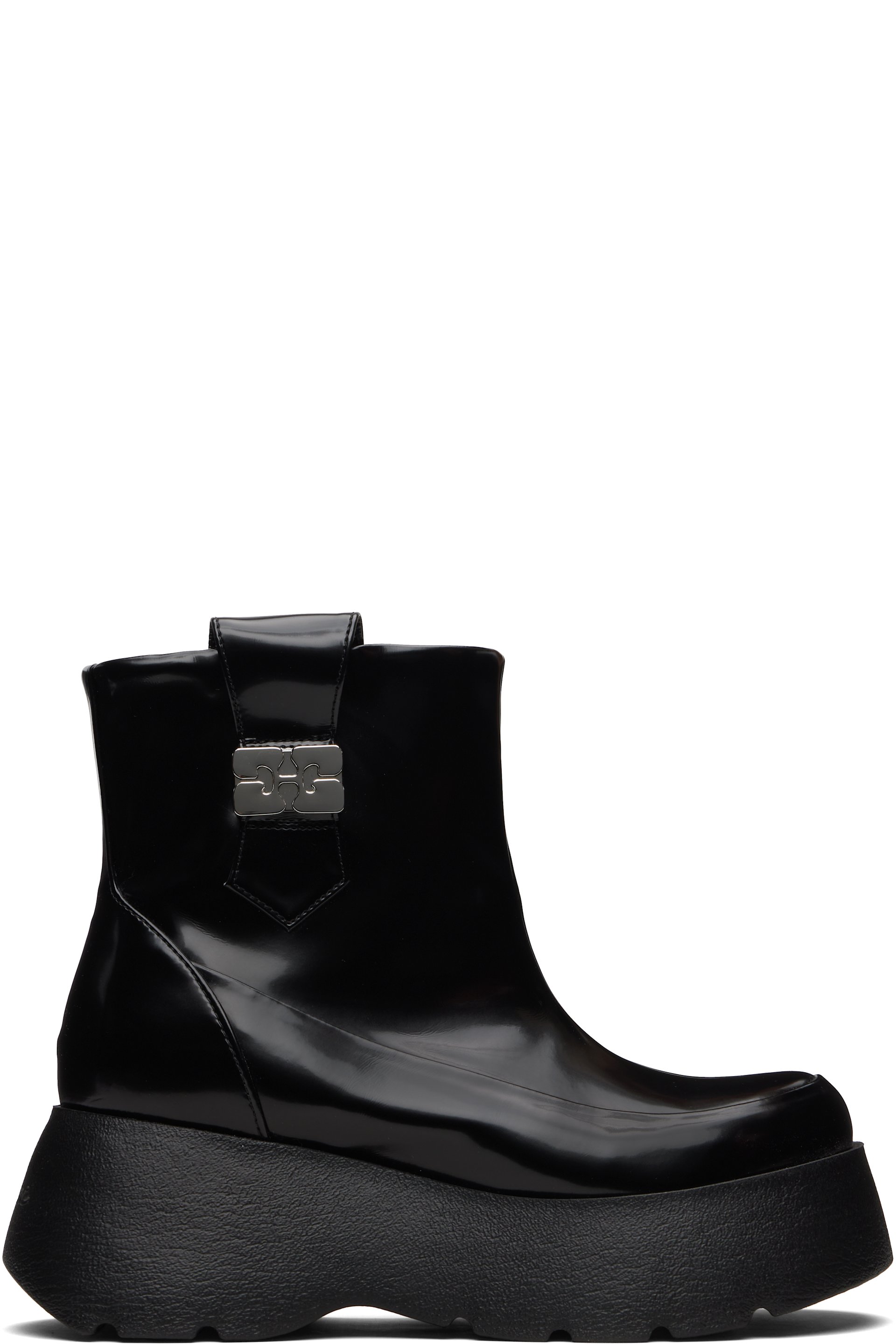GANNI - Bottes Sue noires à plateforme
