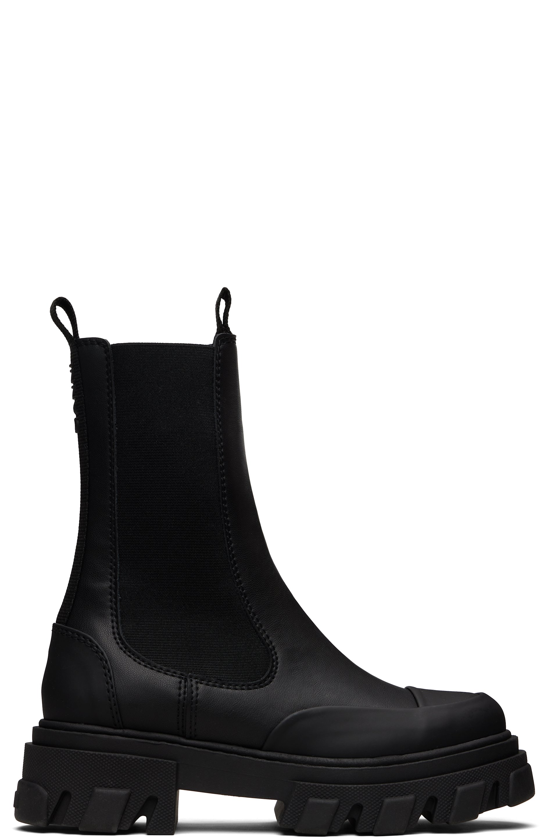 GANNI - Black Mid Chelsea Boots