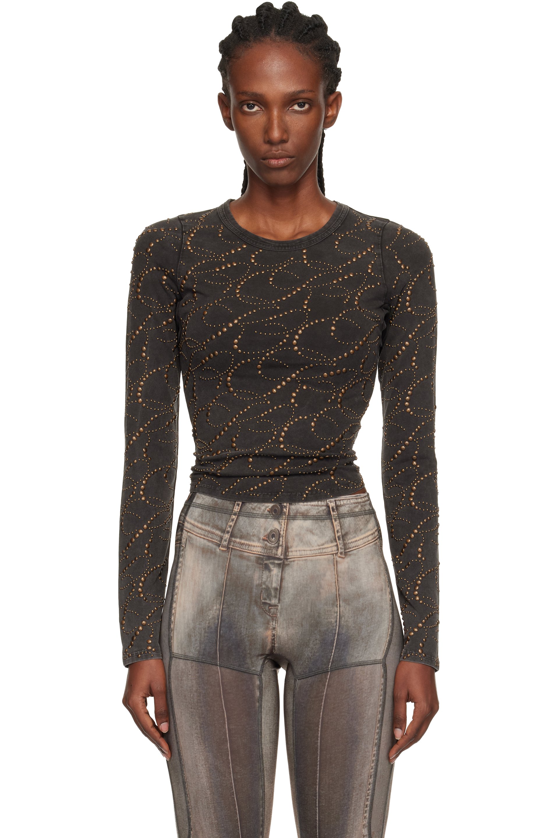 KNWLS - T-shirt à manches longues Cally noir