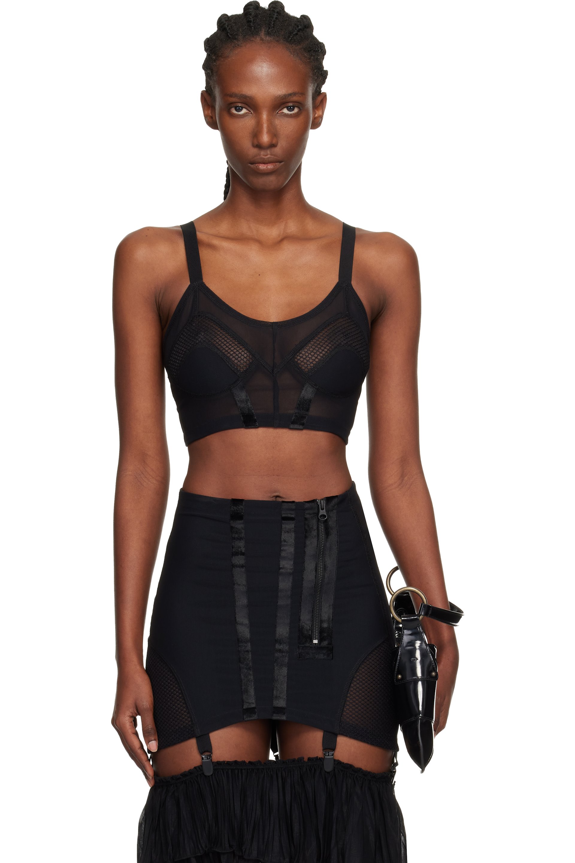 KNWLS - Soutien-gorge de style bustier Uma noir