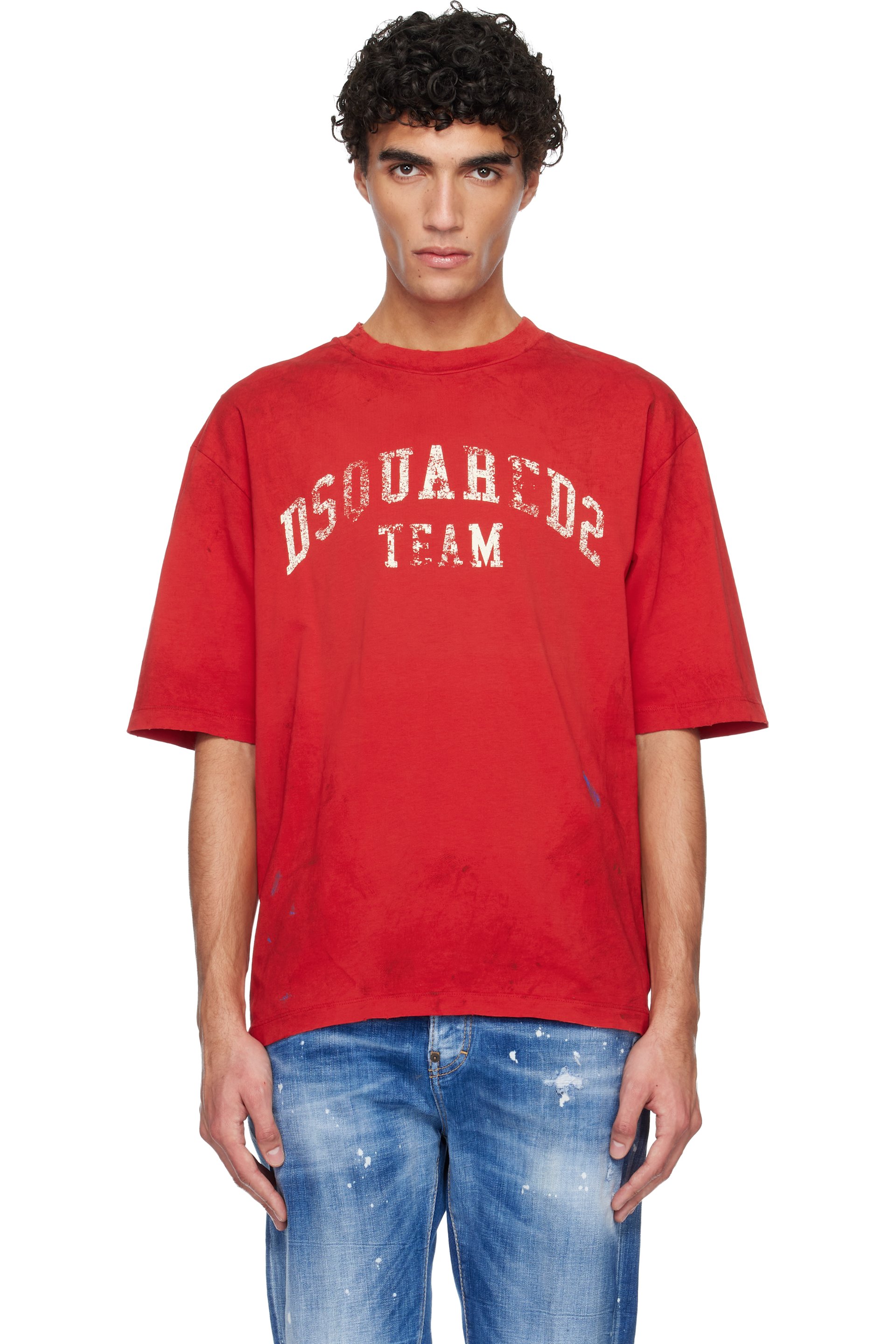 Dsquared2 - 红色 Loose Fit T 恤