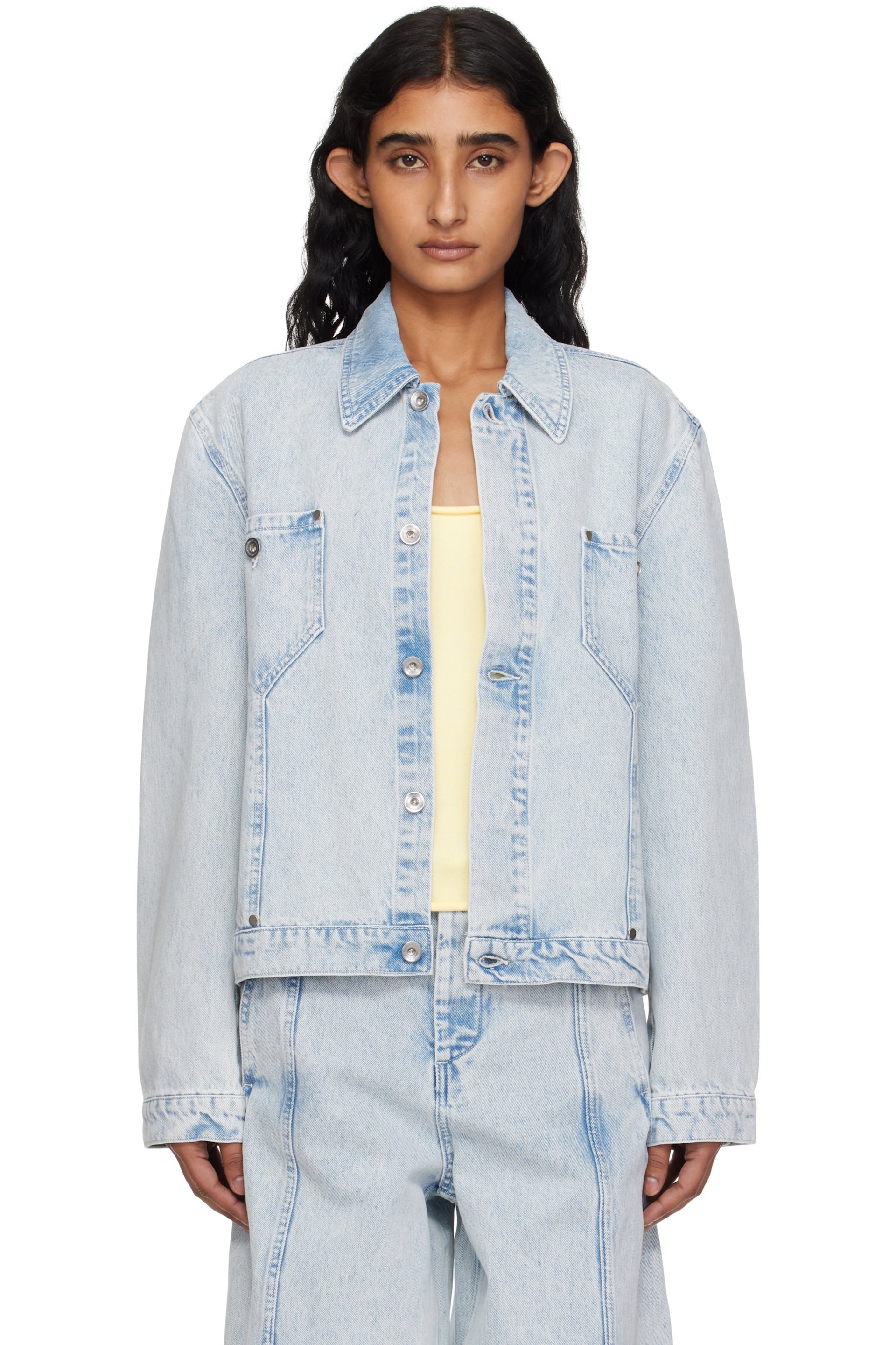 YMC - Blouson Loft bleu en denim