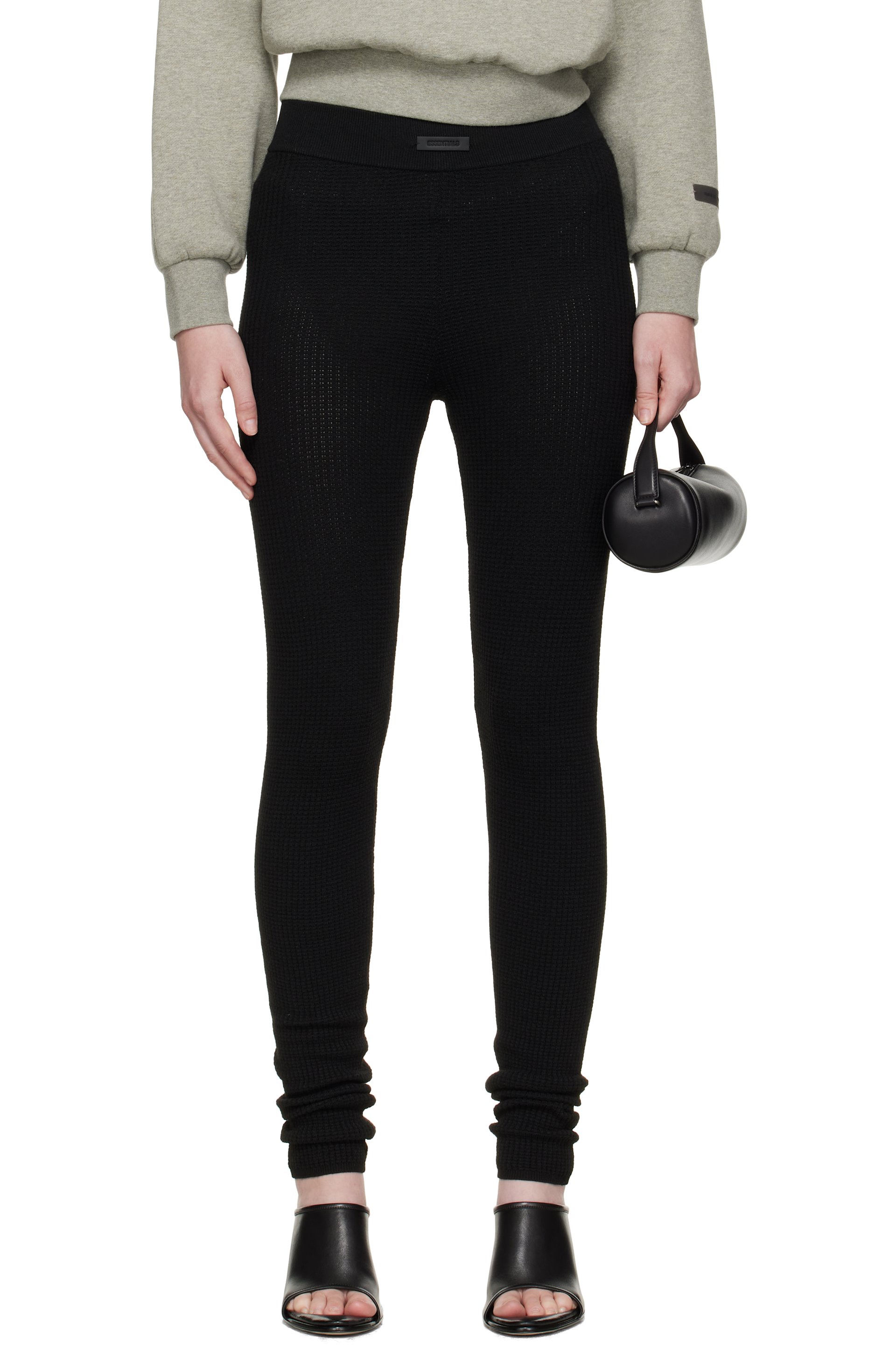 Fear of God ESSENTIALS - Black Waffle Leggings