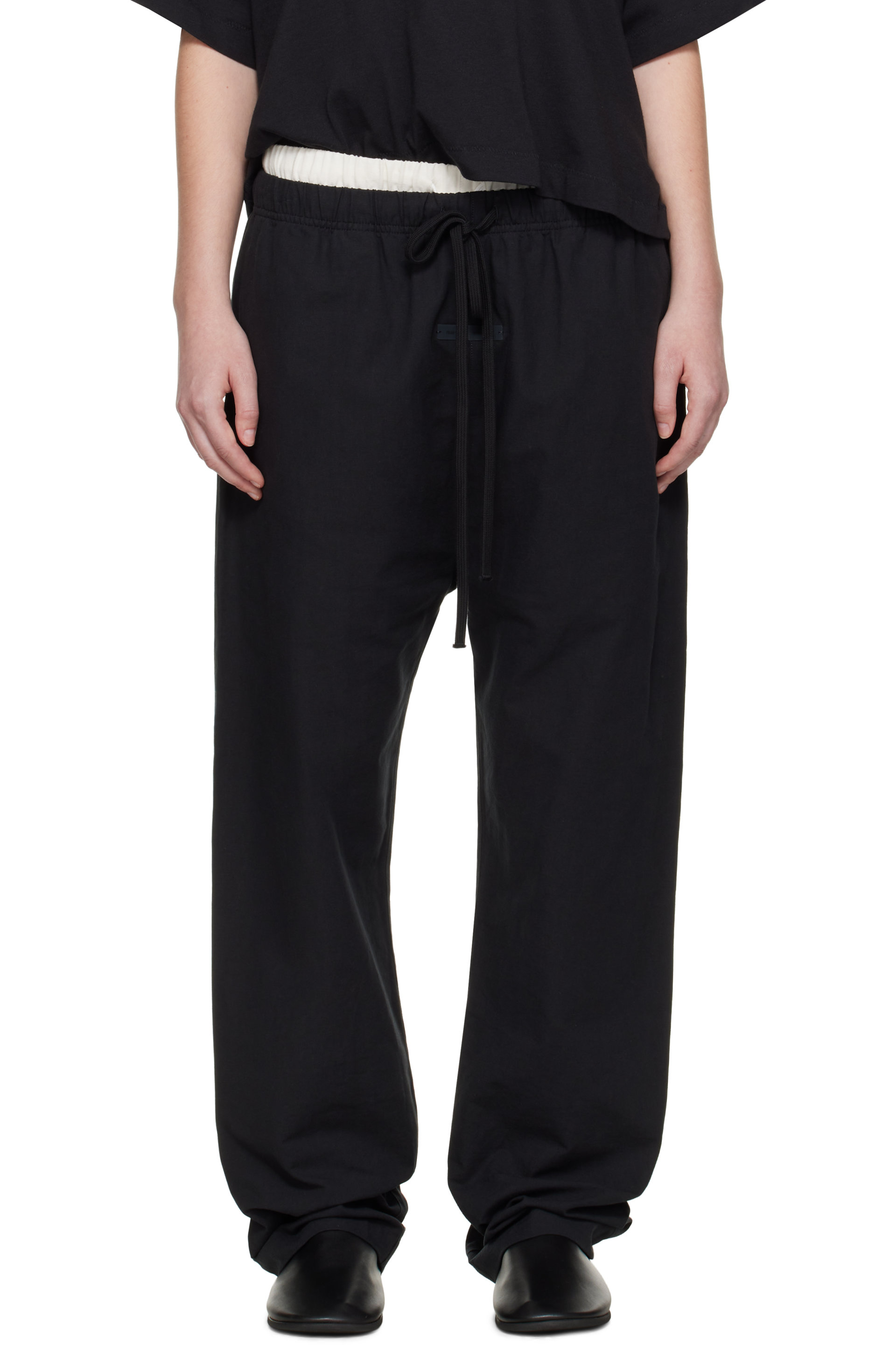 Fear of God ESSENTIALS - Black Relaxed Lounge Pants