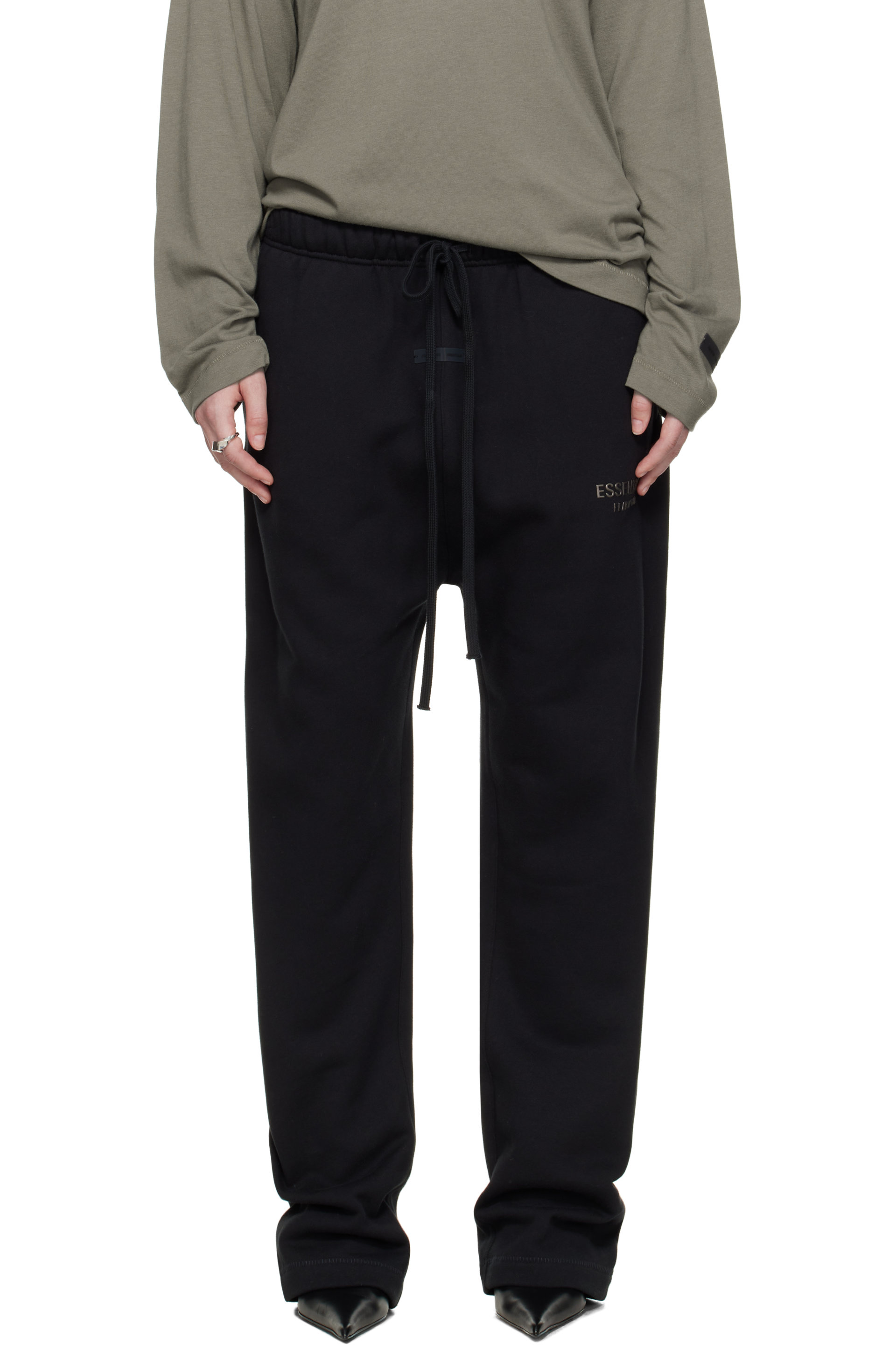 Fear of God ESSENTIALS - Black Relaxed Lounge Pants