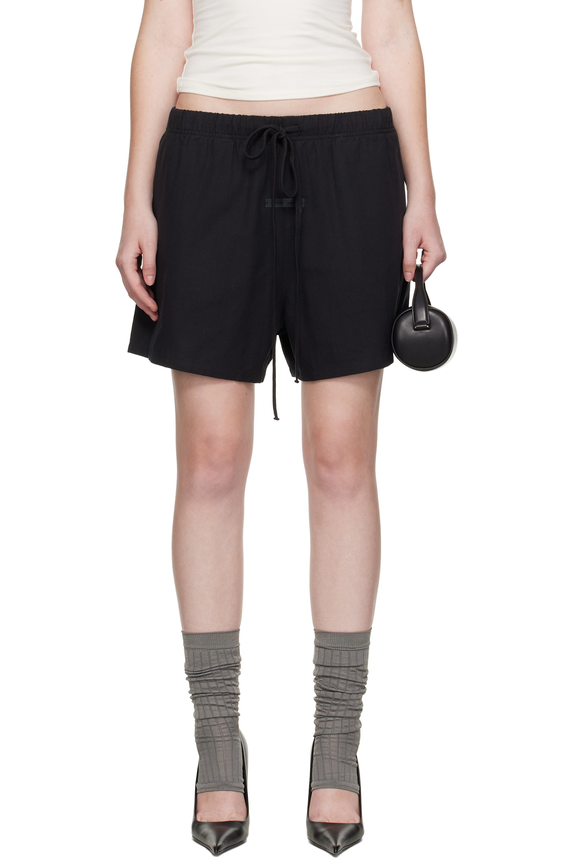 Fear of God ESSENTIALS - Black Soccer Shorts