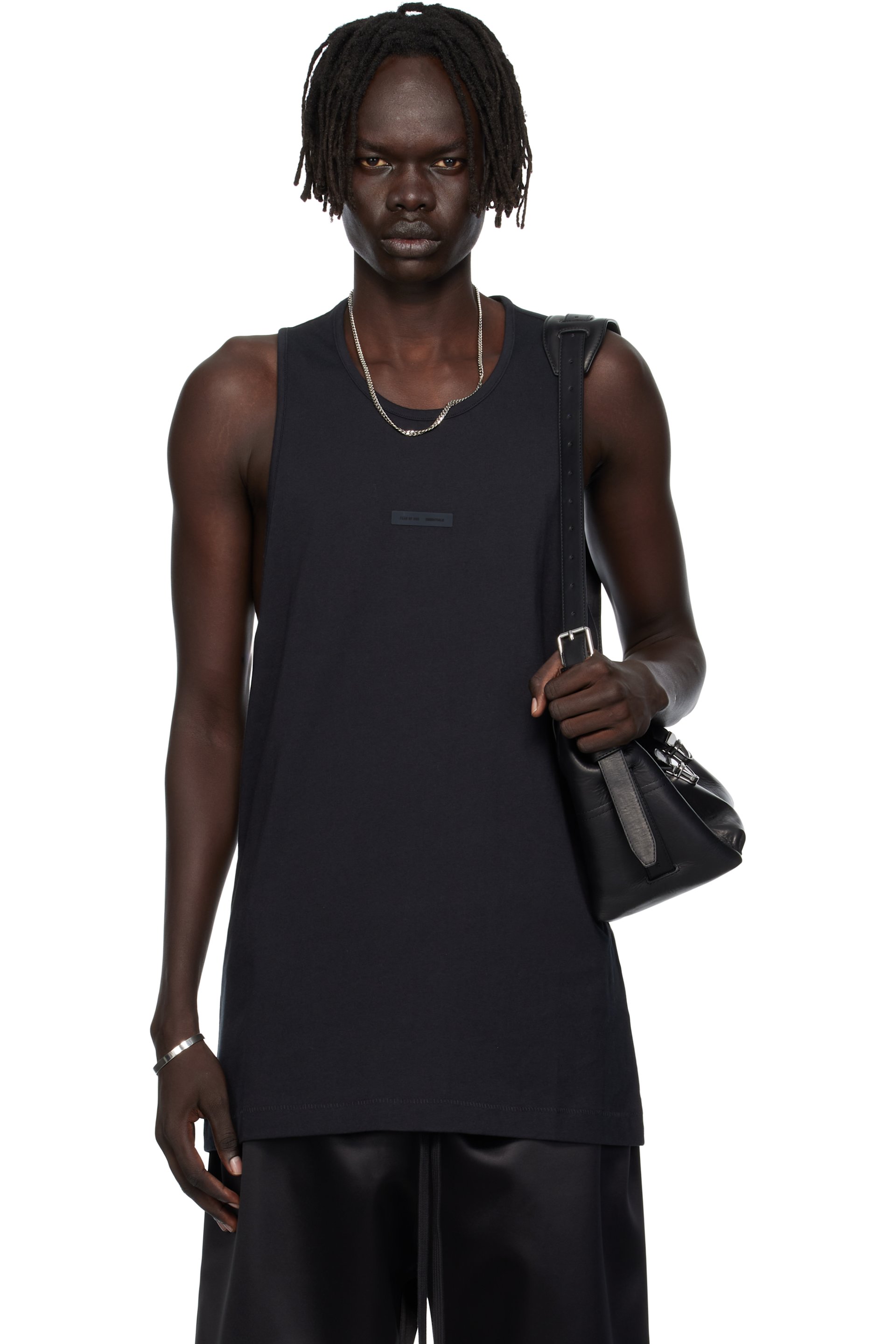 Fear of God ESSENTIALS - Black Vintage Fit Tank Top