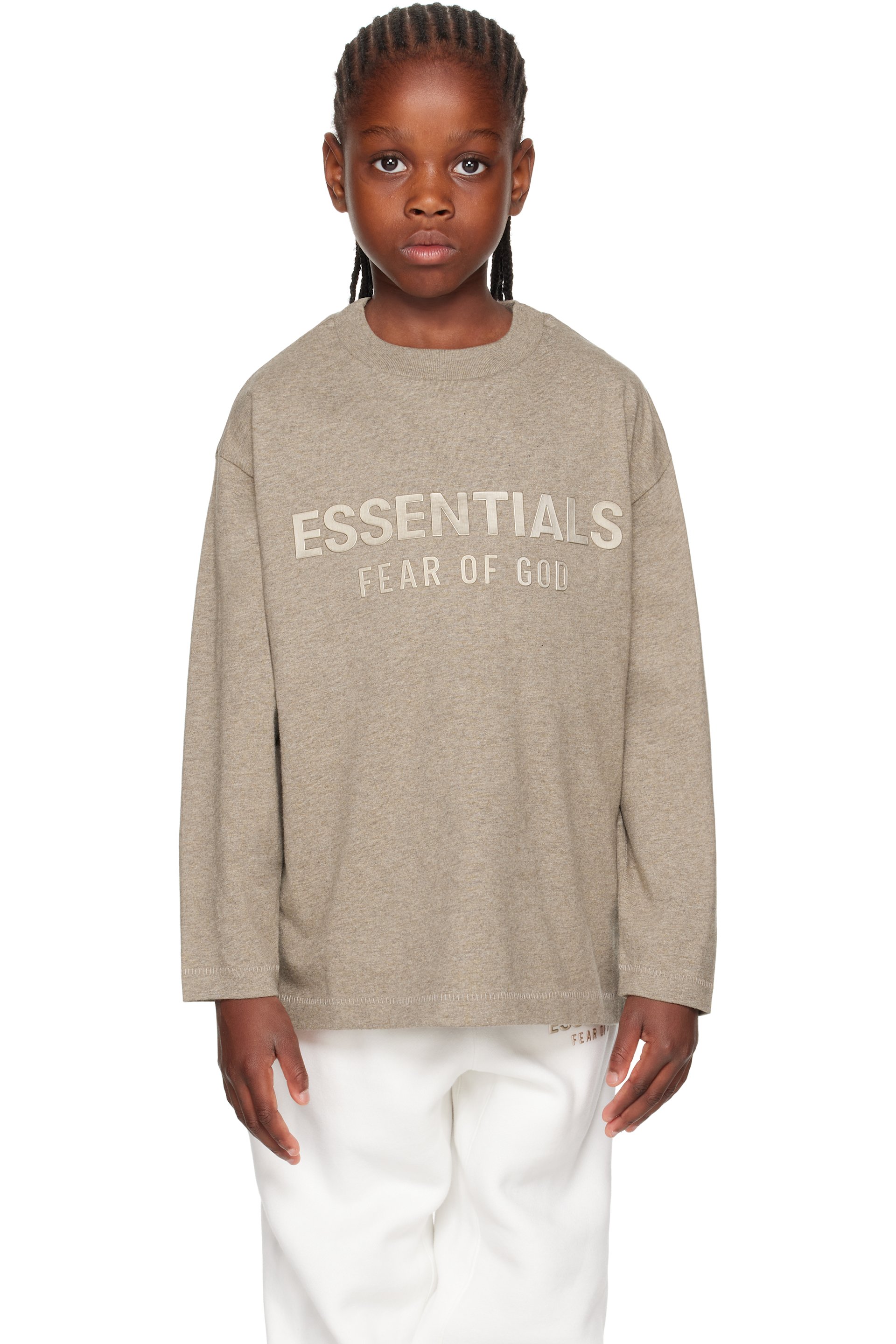 Fear of God ESSENTIALS - Enfant | T-shirt à manches longues brun