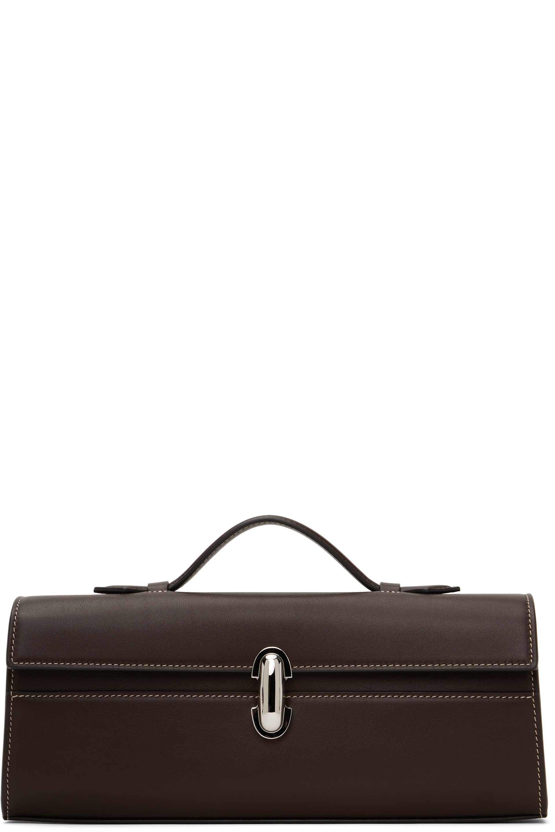 Savette - Brown Slim Symmetry Pochette Bag