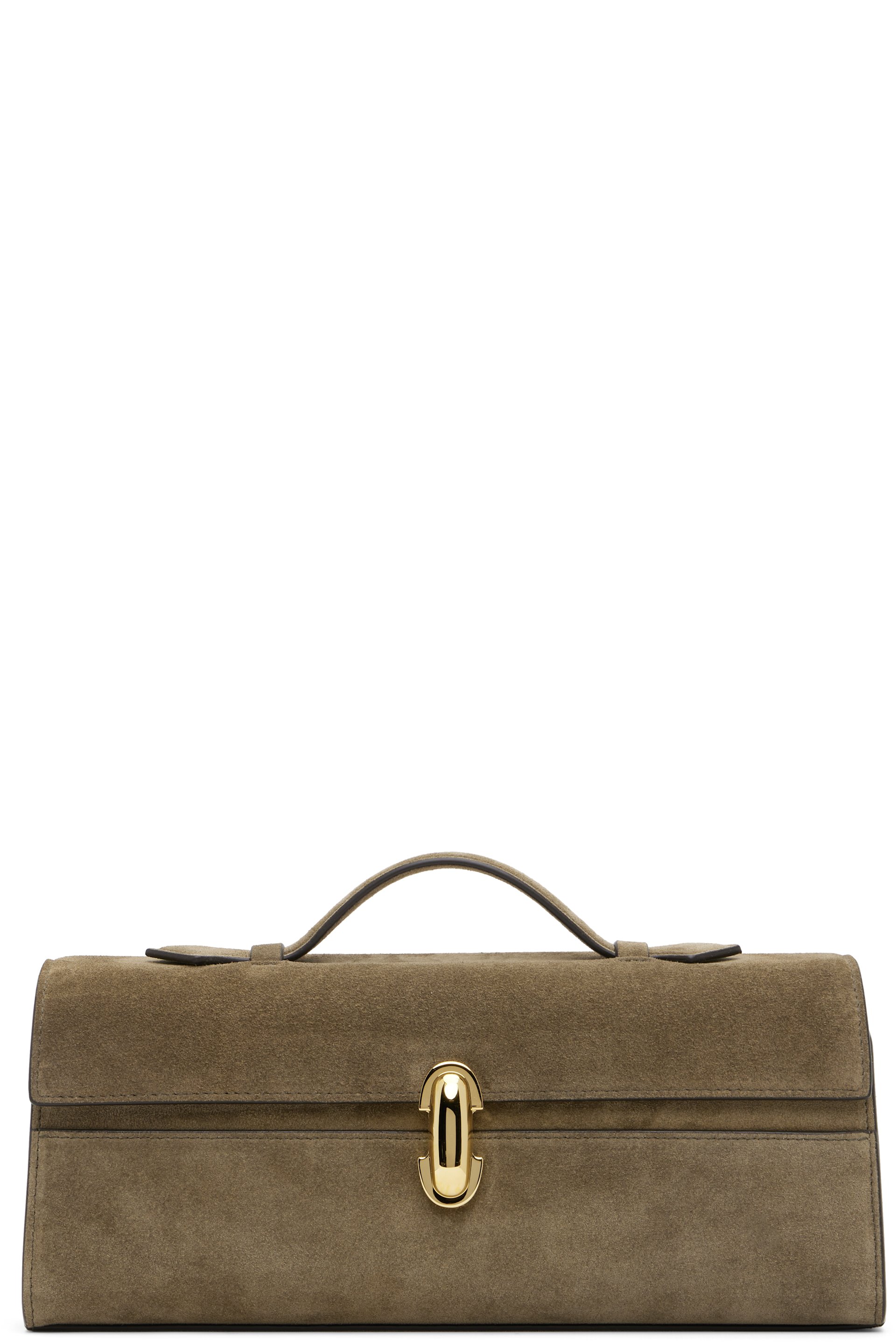 Savette - Taupe Slim Symmetry Pochette Bag