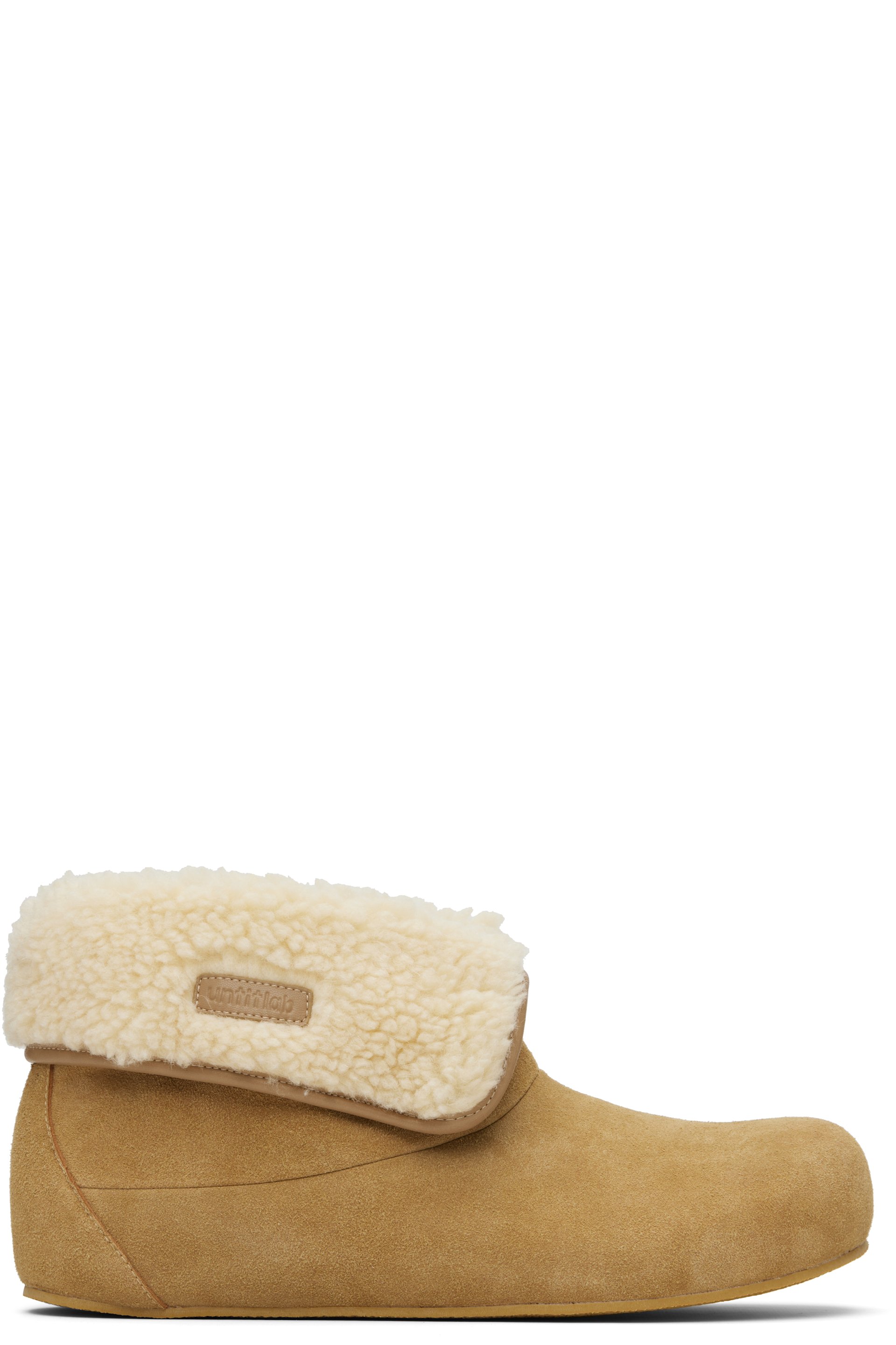 untitlab® - Beige Belts Clog Boots