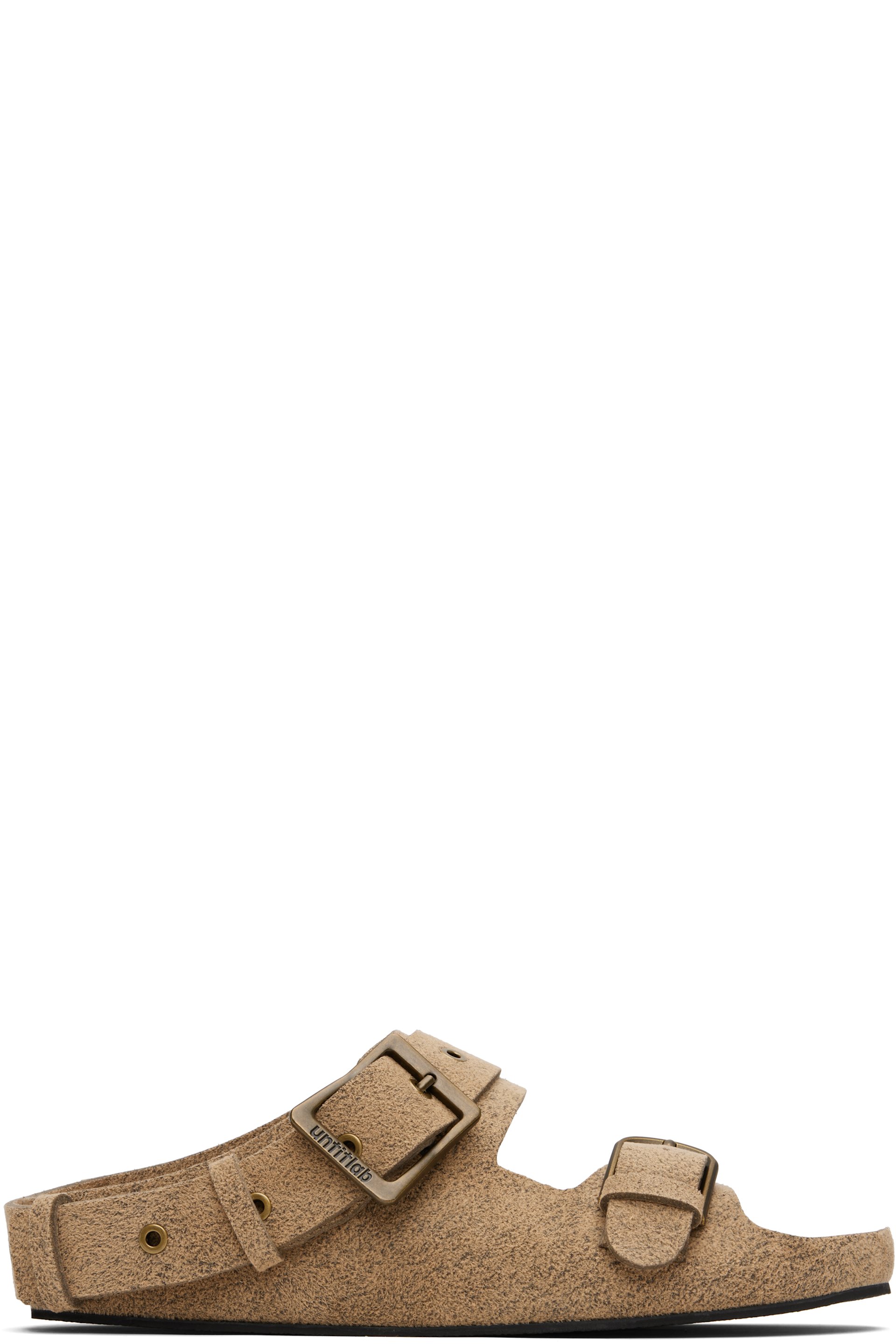 untitlab® - Beige Belts Clogs Sandals