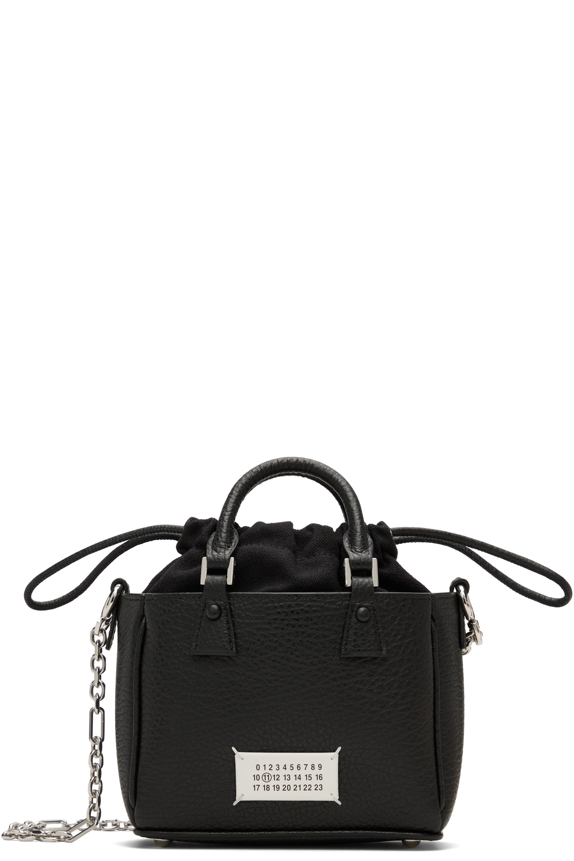 Maison Margiela - Micro cabas horizontal noir - 5AC
