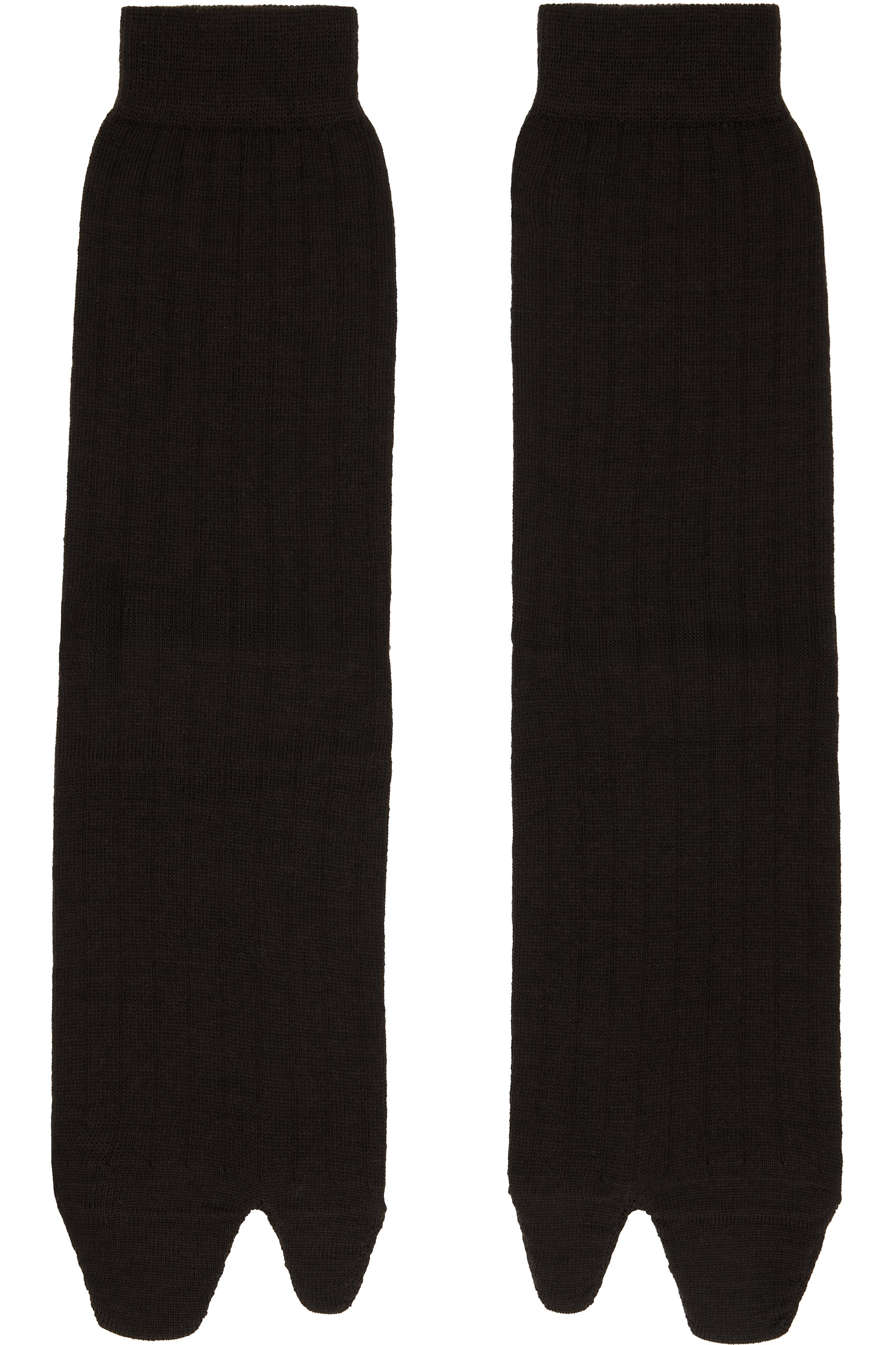 Maison Margiela - Brown Bootleg Tabi Socks