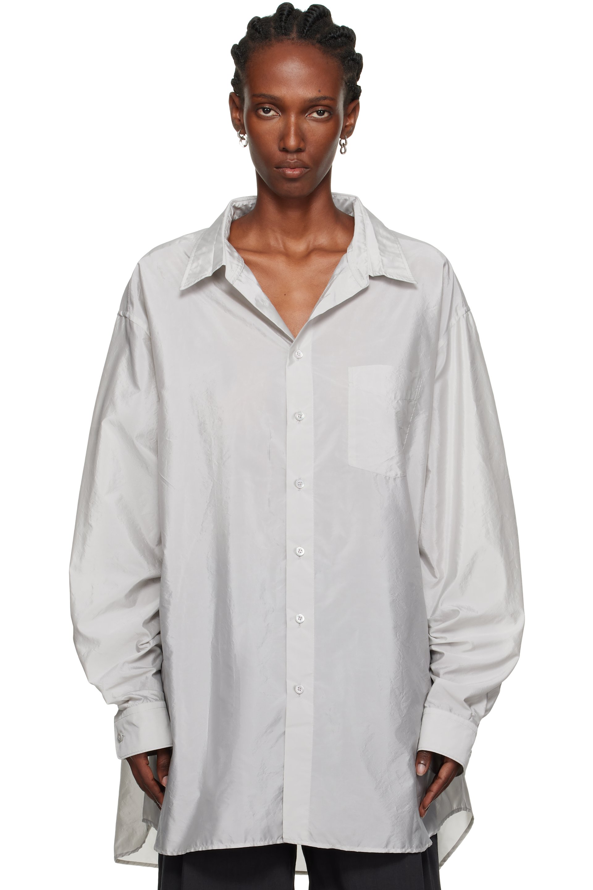 Maison Margiela - Chemise à manches longues grise