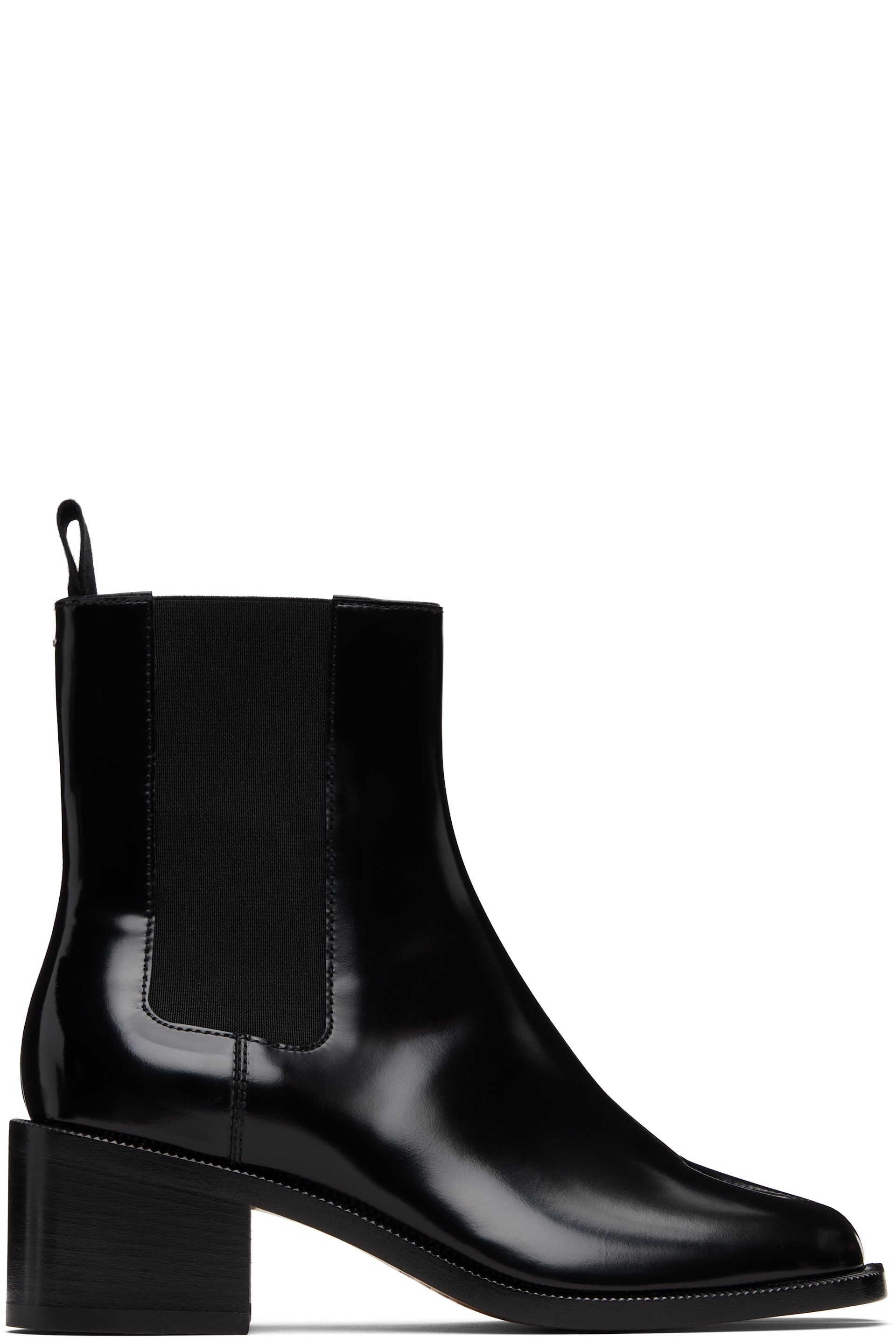Maison Margiela - Bottes chelsea City noires à bout Tabi