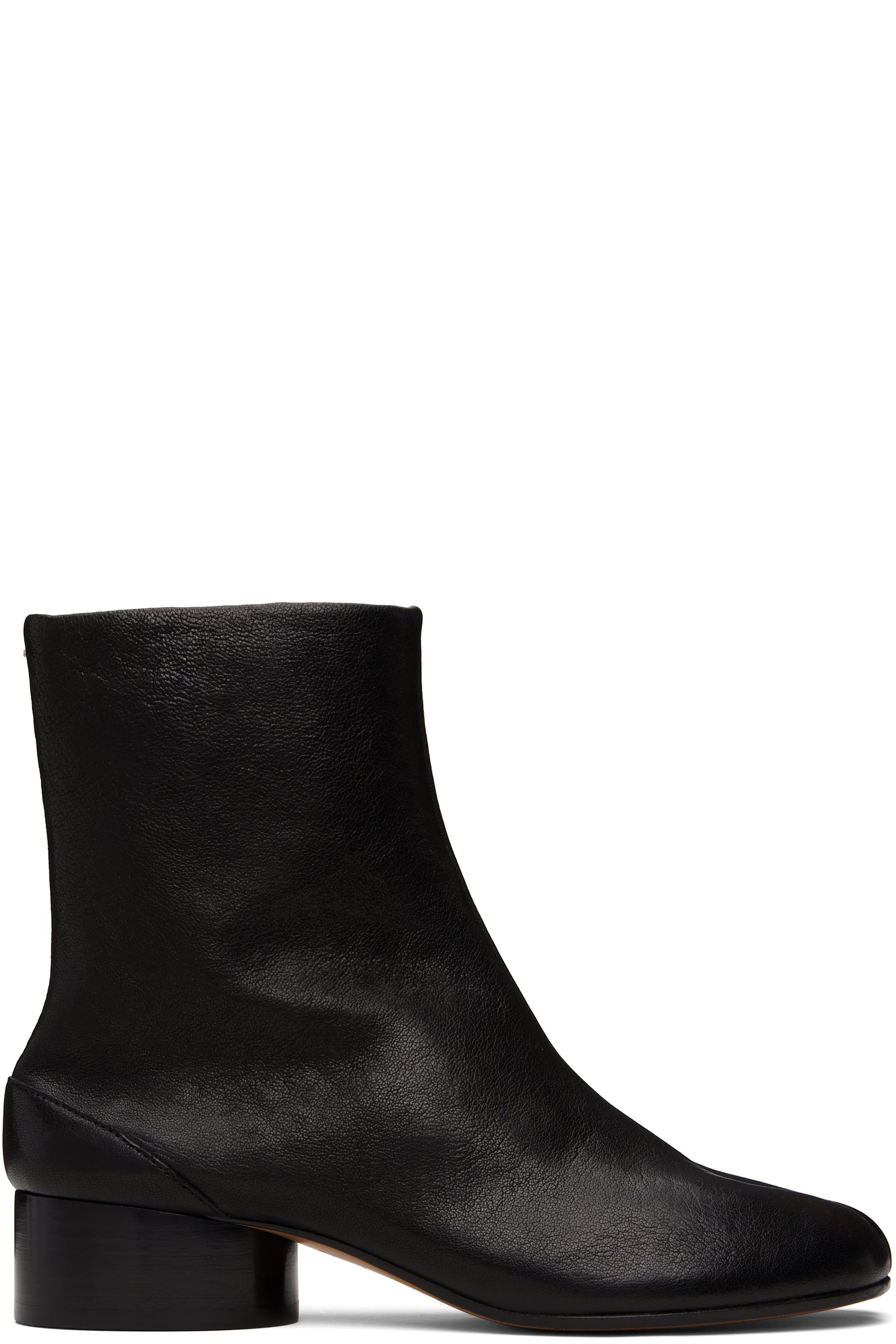 Maison Margiela - Bottines noires à bout Tabi