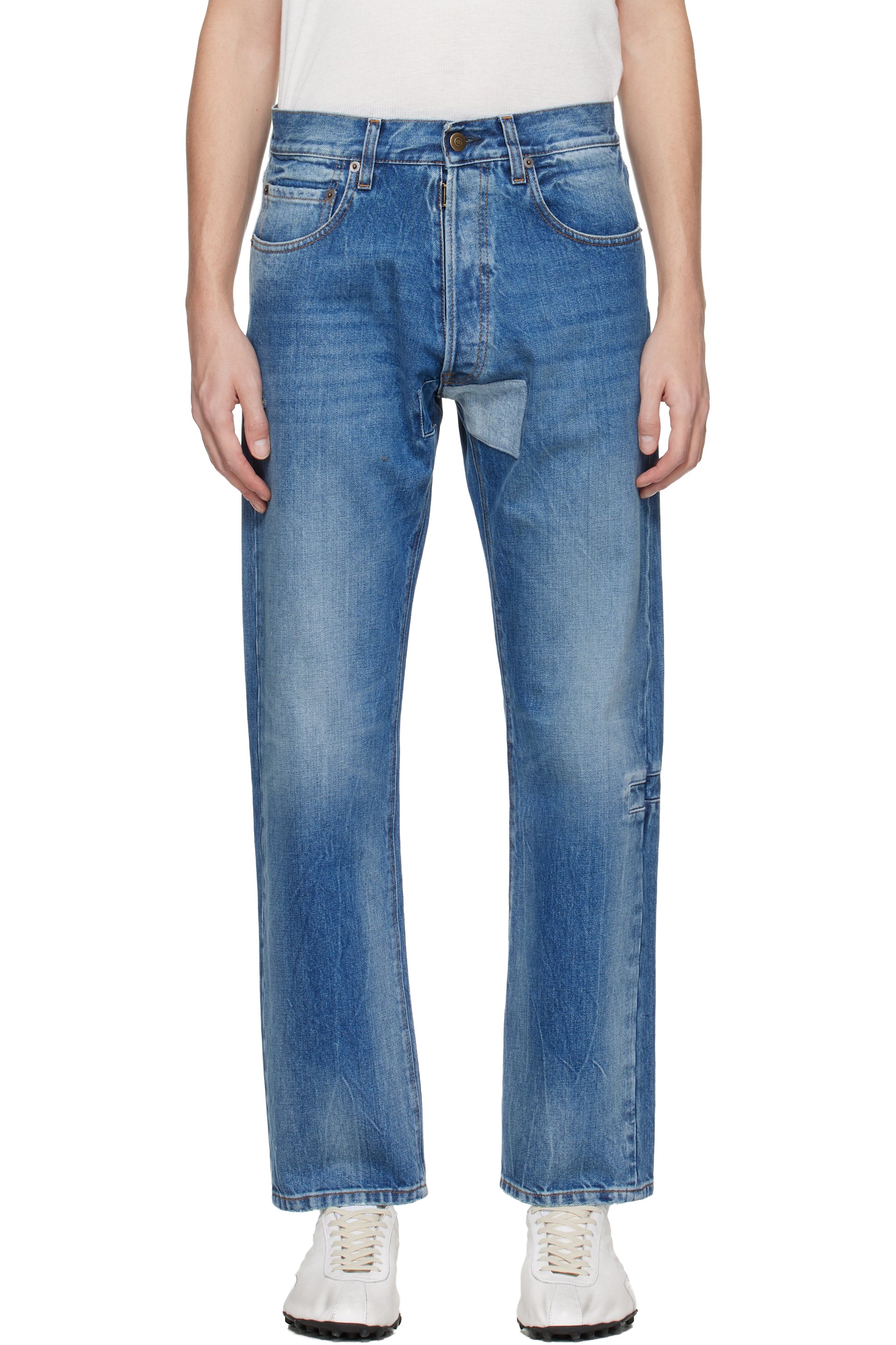 Maison Margiela - Jean fuselé bleu