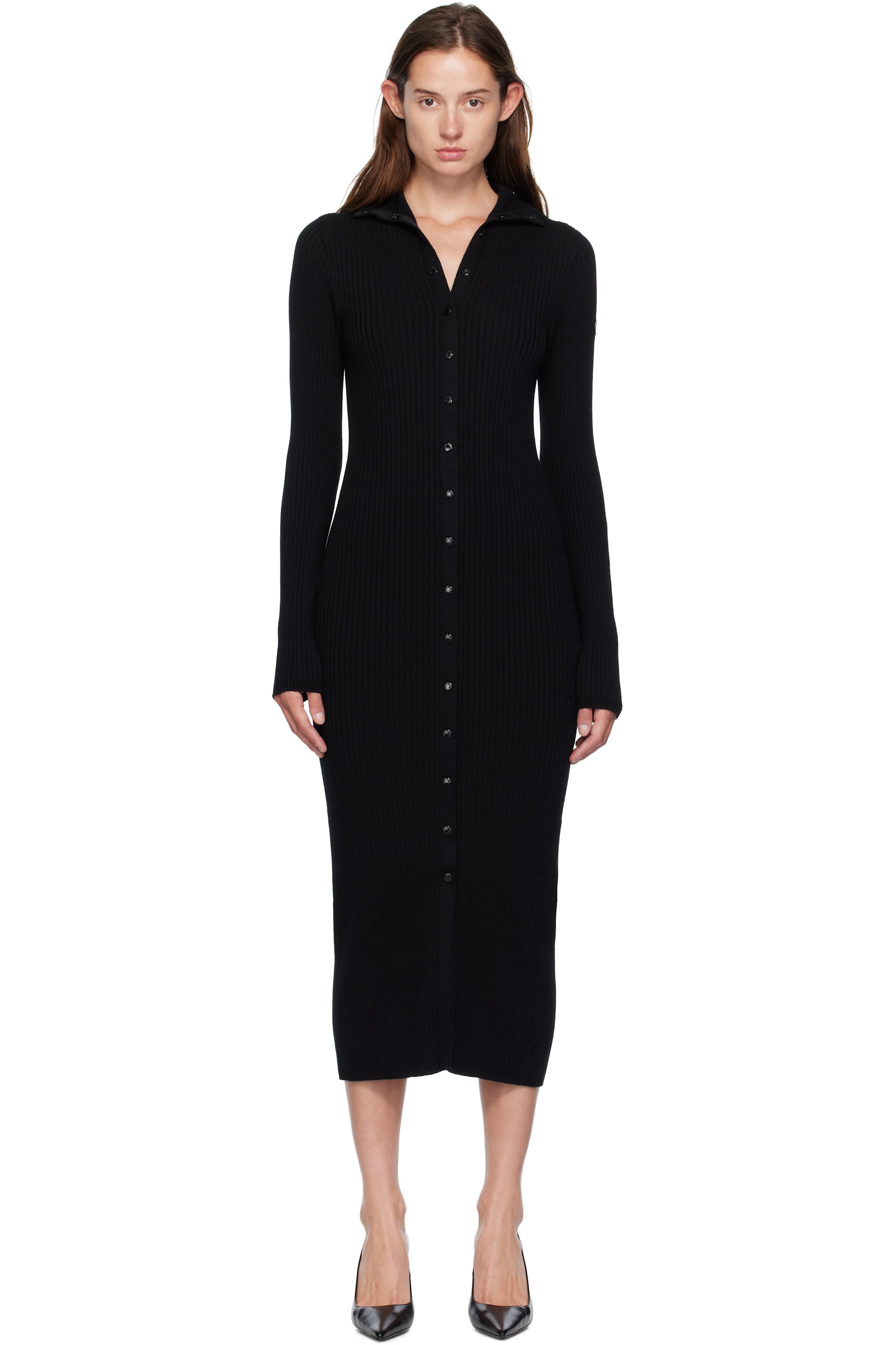 Moncler Genius - Robe longue Abito noire - Moncler x EE72