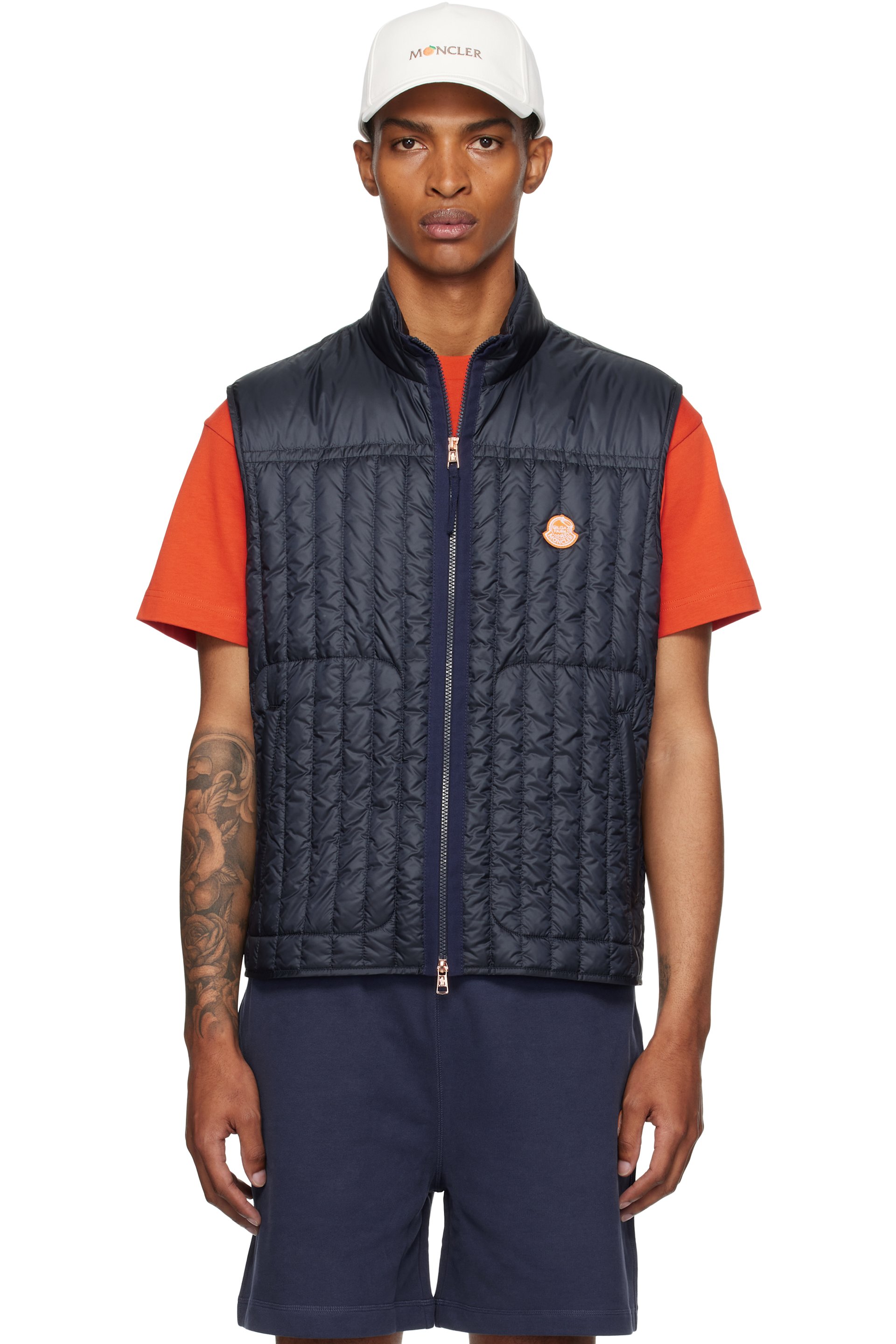 Moncler Genius - Moncler x Gilga Farm Navy Tangerine Down Vest