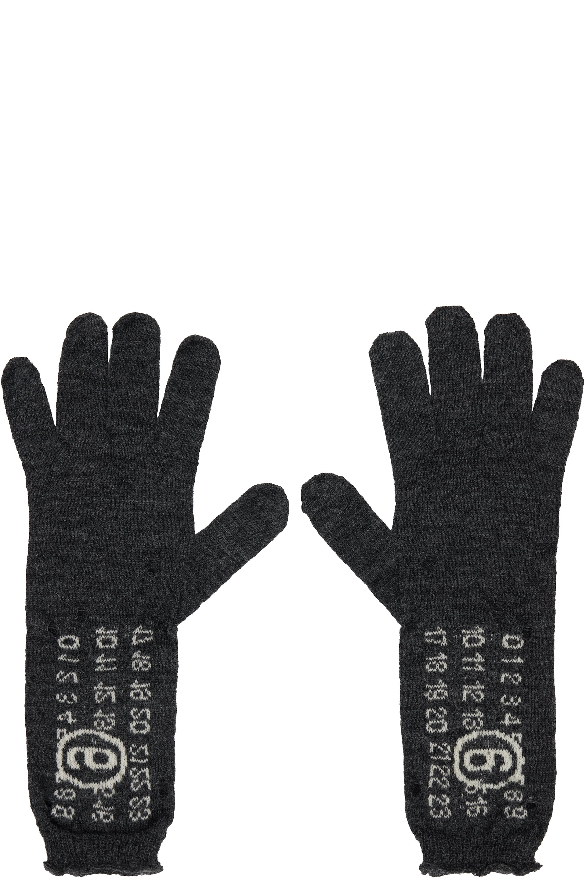 MM6 Maison Margiela - Gray Wool Gloves