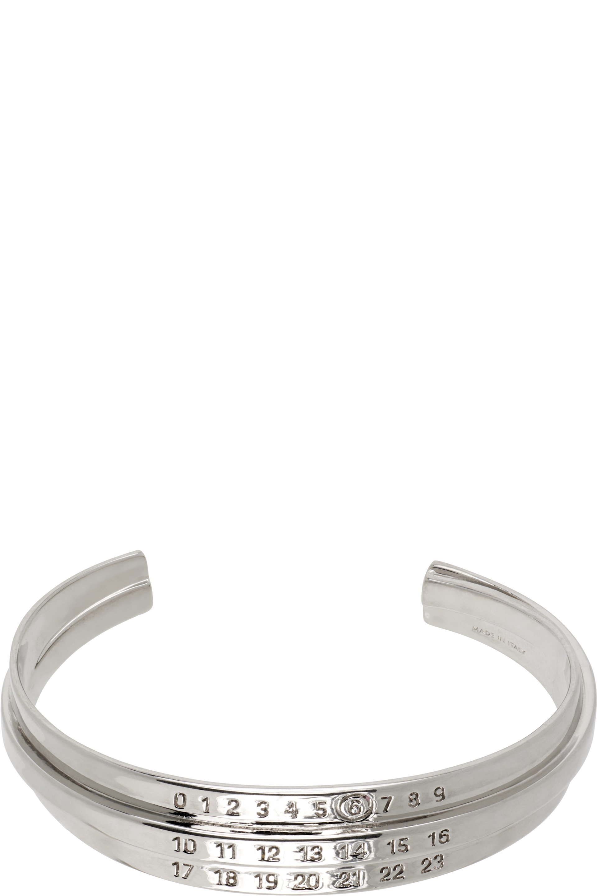 MM6 Maison Margiela - Bracelet étagé à logo