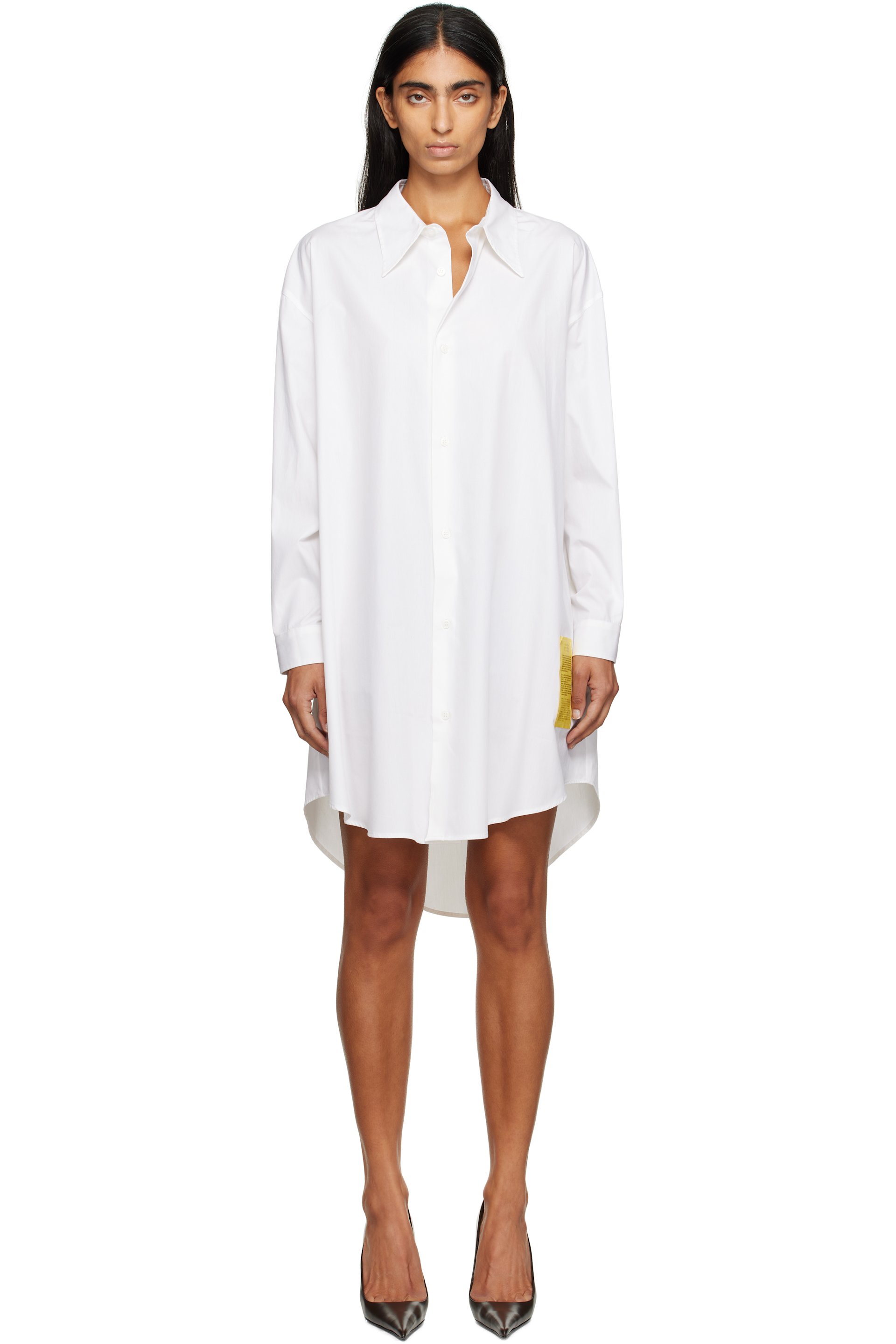 MM6 Maison Margiela - White Shirt Minidress