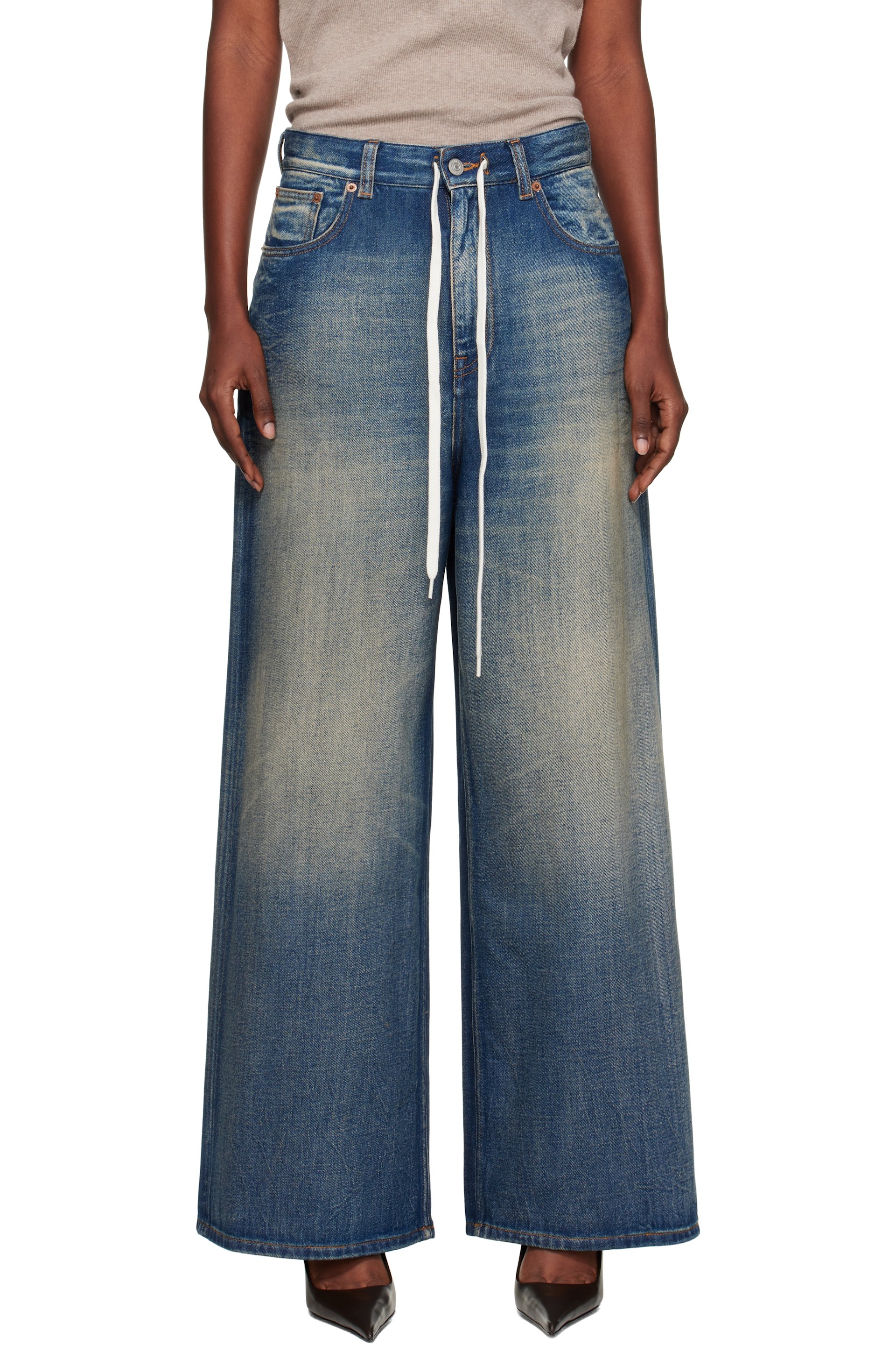 MM6 Maison Margiela - Jean ample bleu