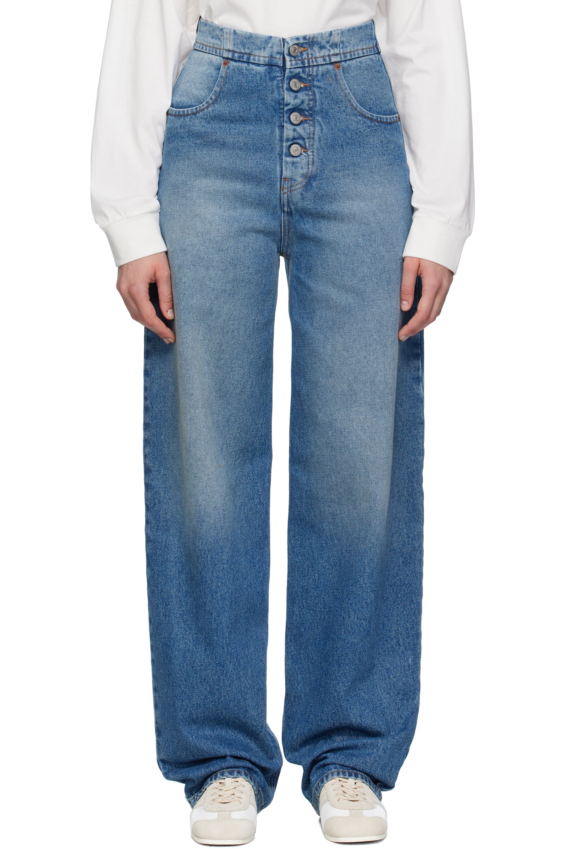 MM6 Maison Margiela - Jean droit bleu