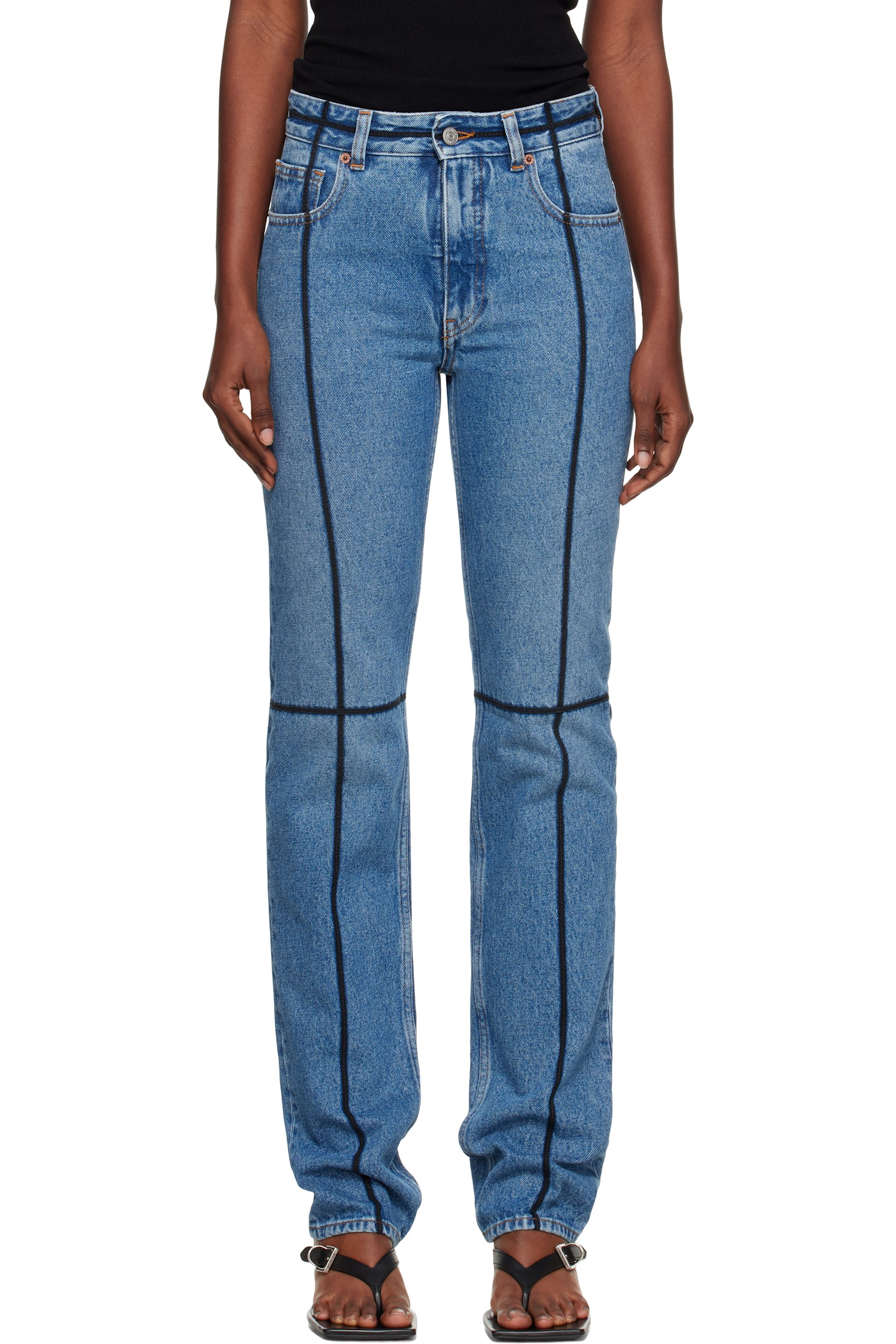 MM6 Maison Margiela - Jean bleu à cinq poches