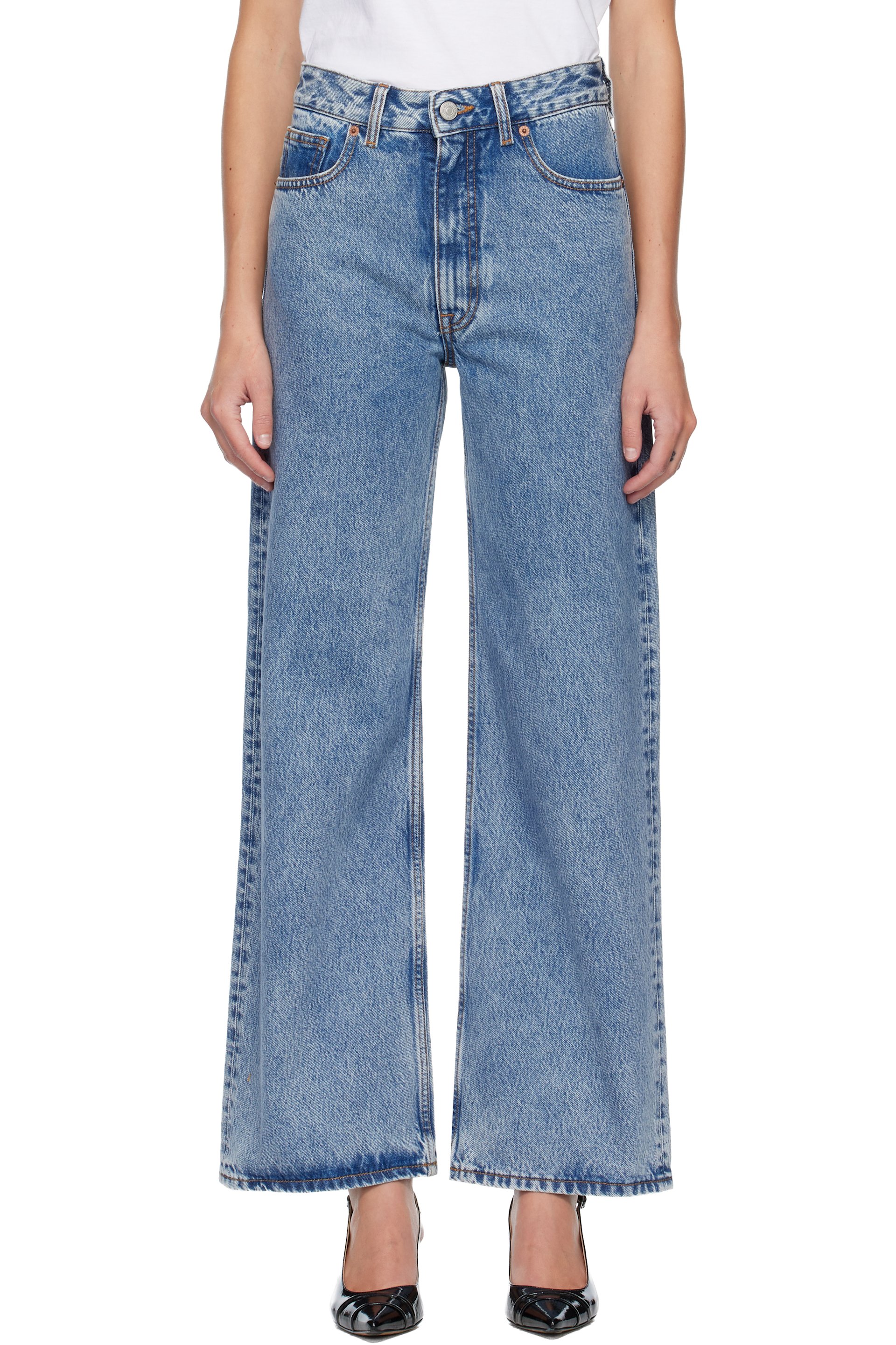 MM6 Maison Margiela - Jean bleu à cinq poches