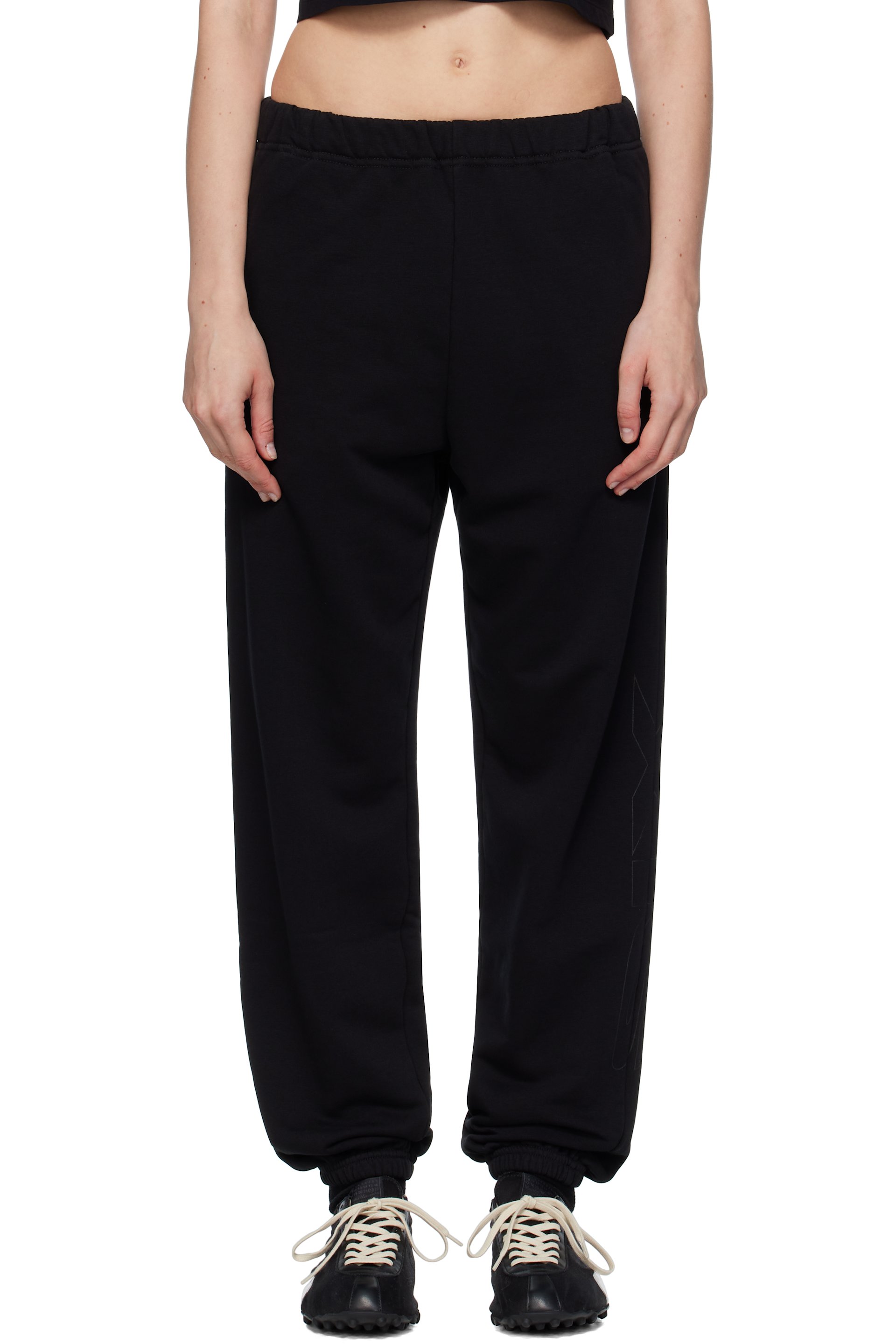 MM6 Maison Margiela - Pantalon de survêtement noir à logo