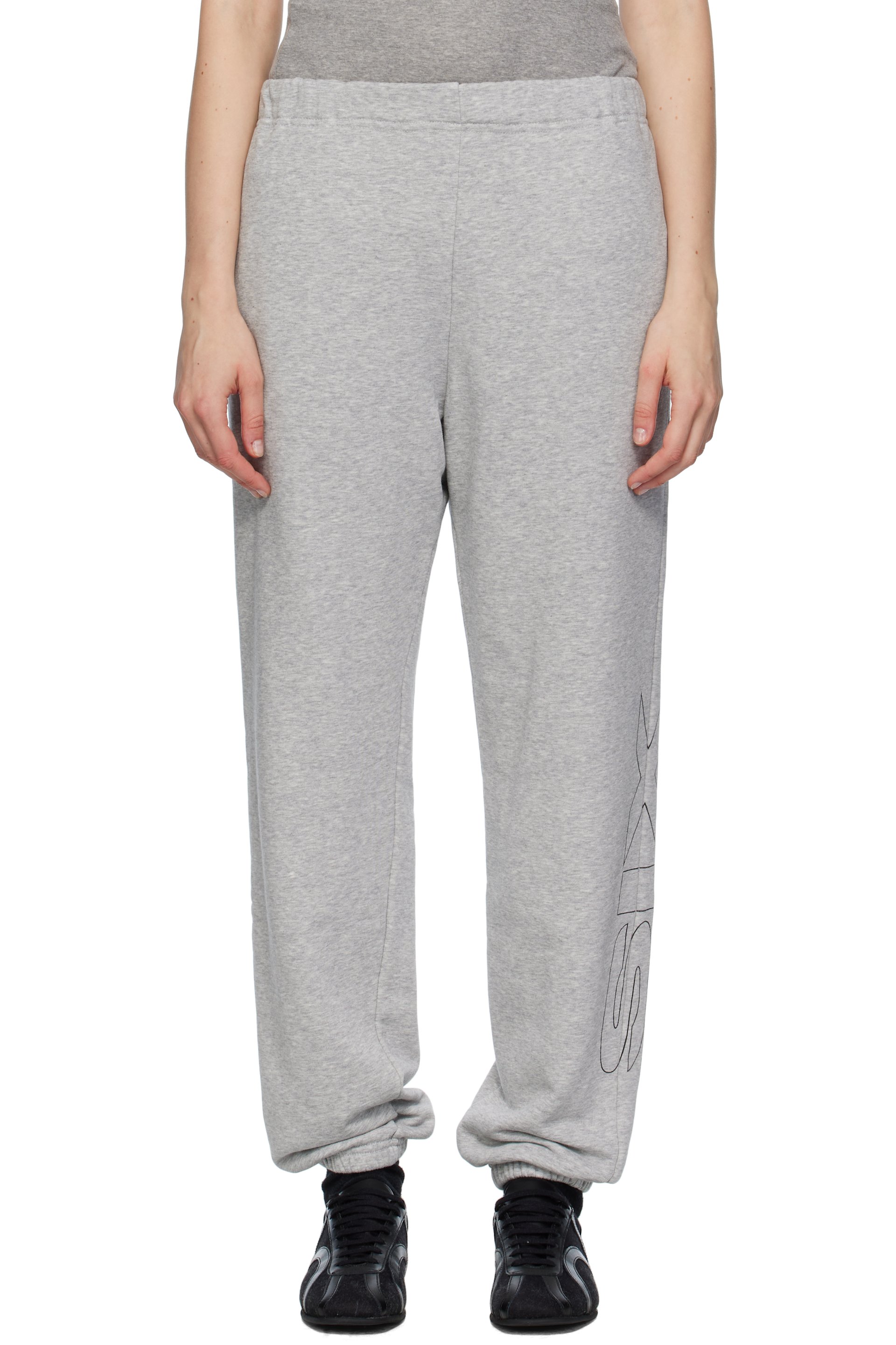 MM6 Maison Margiela - Pantalon de survêtement gris à logo