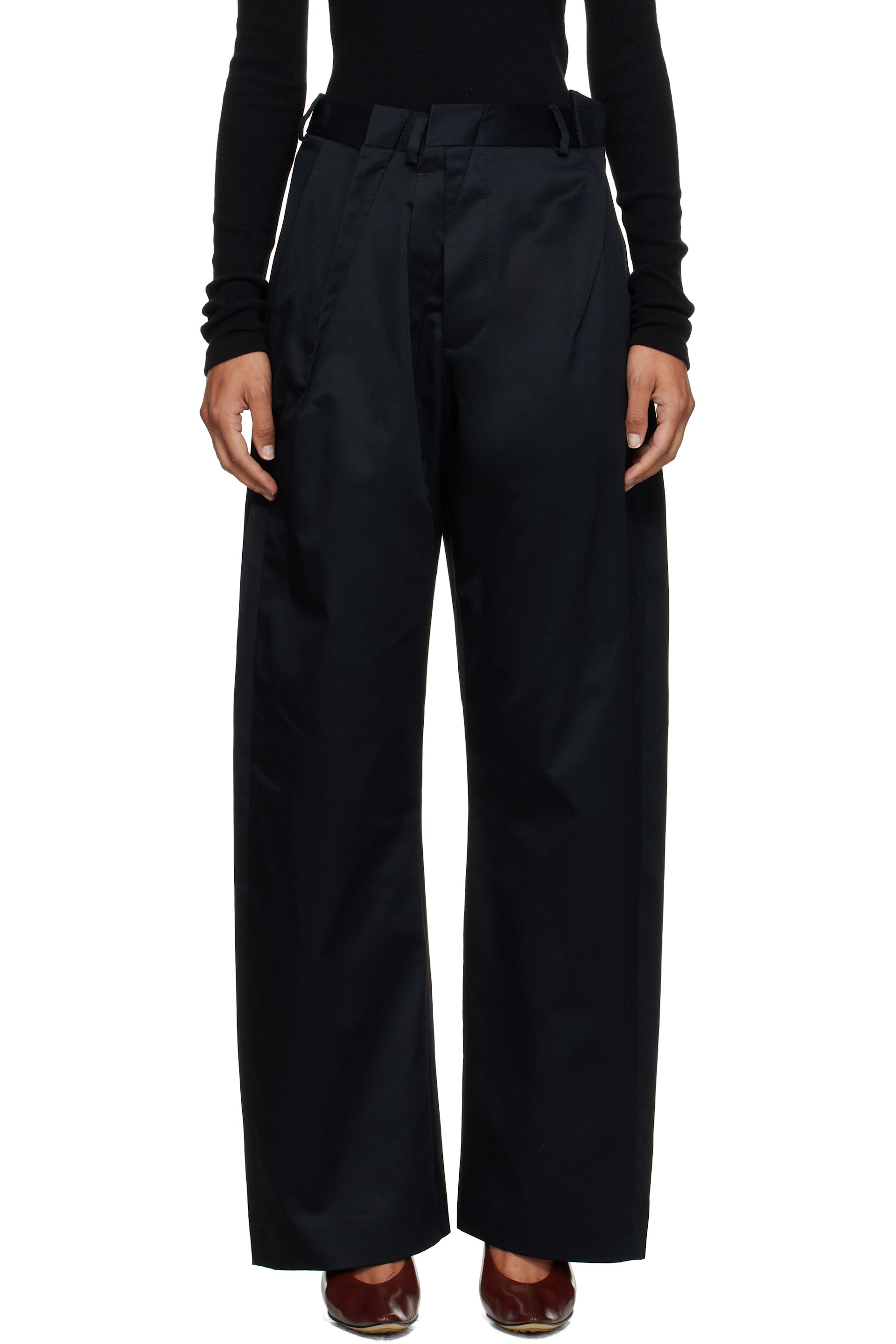 MM6 Maison Margiela - Pantalon fuselé noir