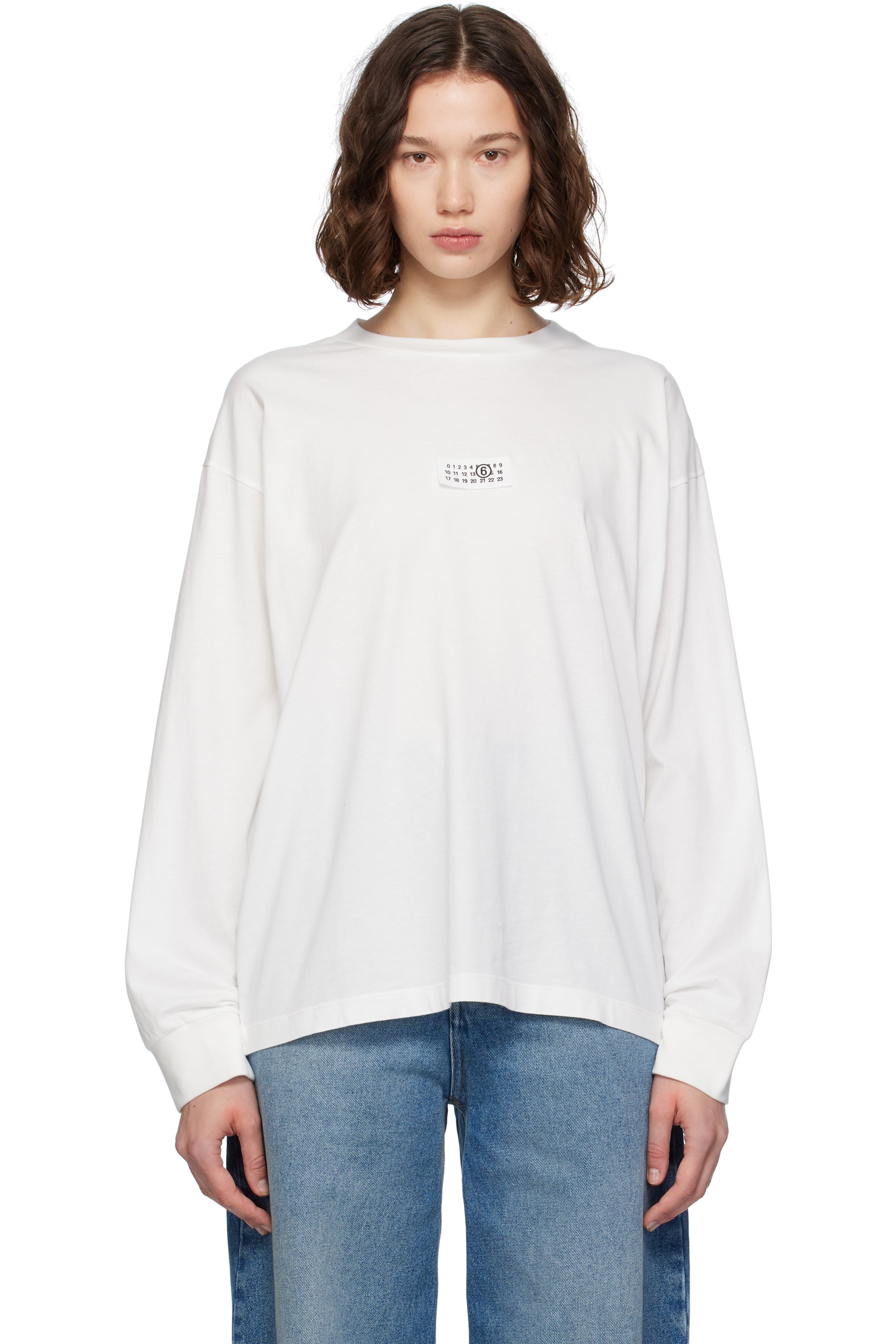 MM6 Maison Margiela - T-shirt blanc en coton