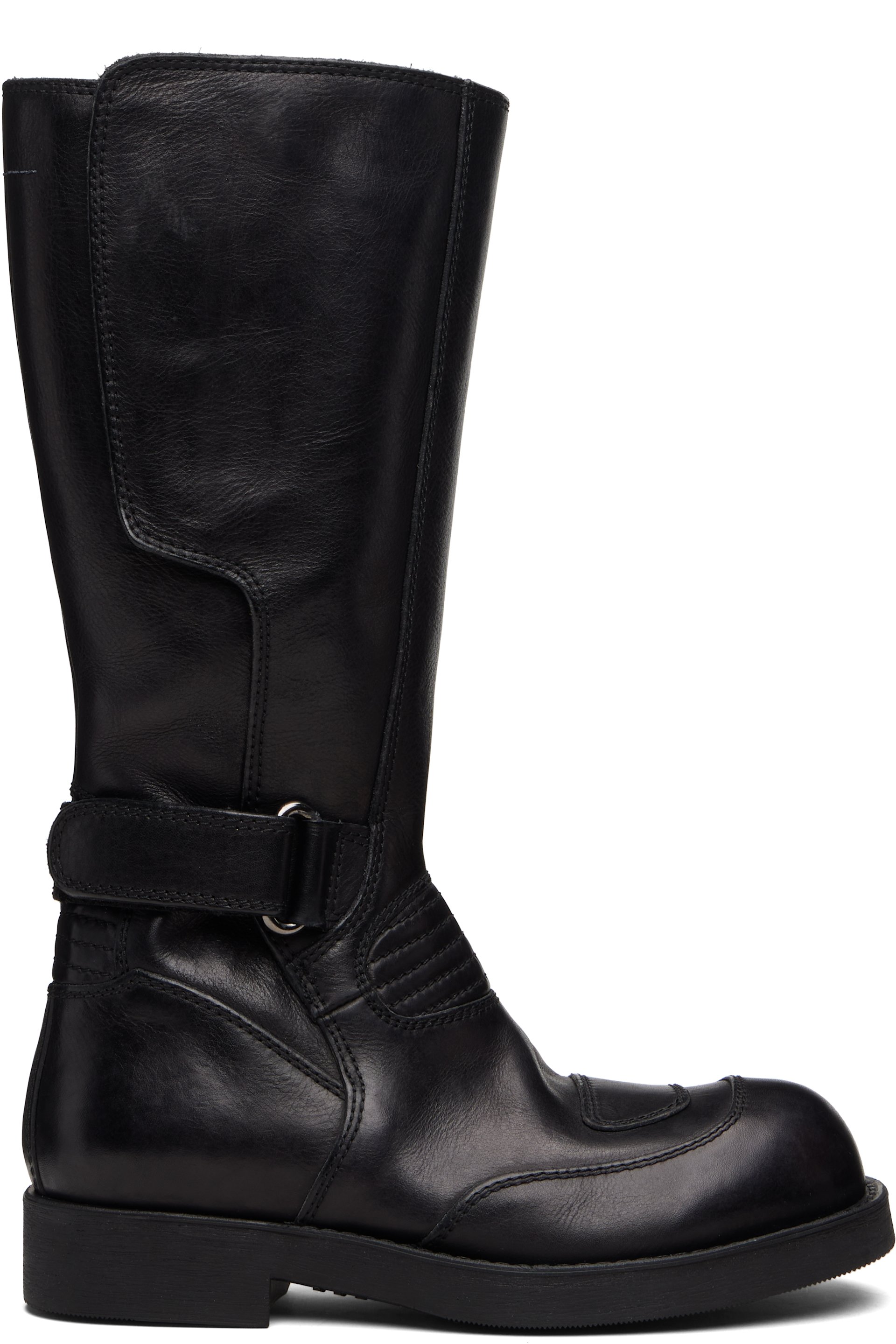 MM6 Maison Margiela - Bottes motard noires